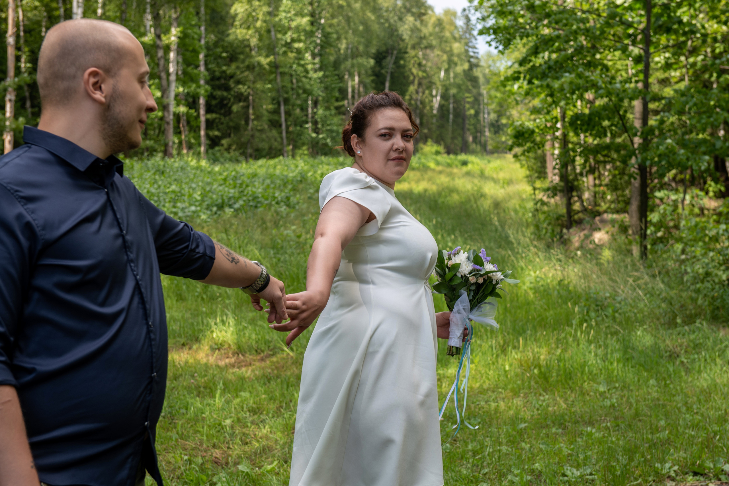 Артем и Ирина, фотосъемка в ЗАГСе и прогулки. Фотограф в городе Электросталь Ногинск Москва — Алексей Закхеев