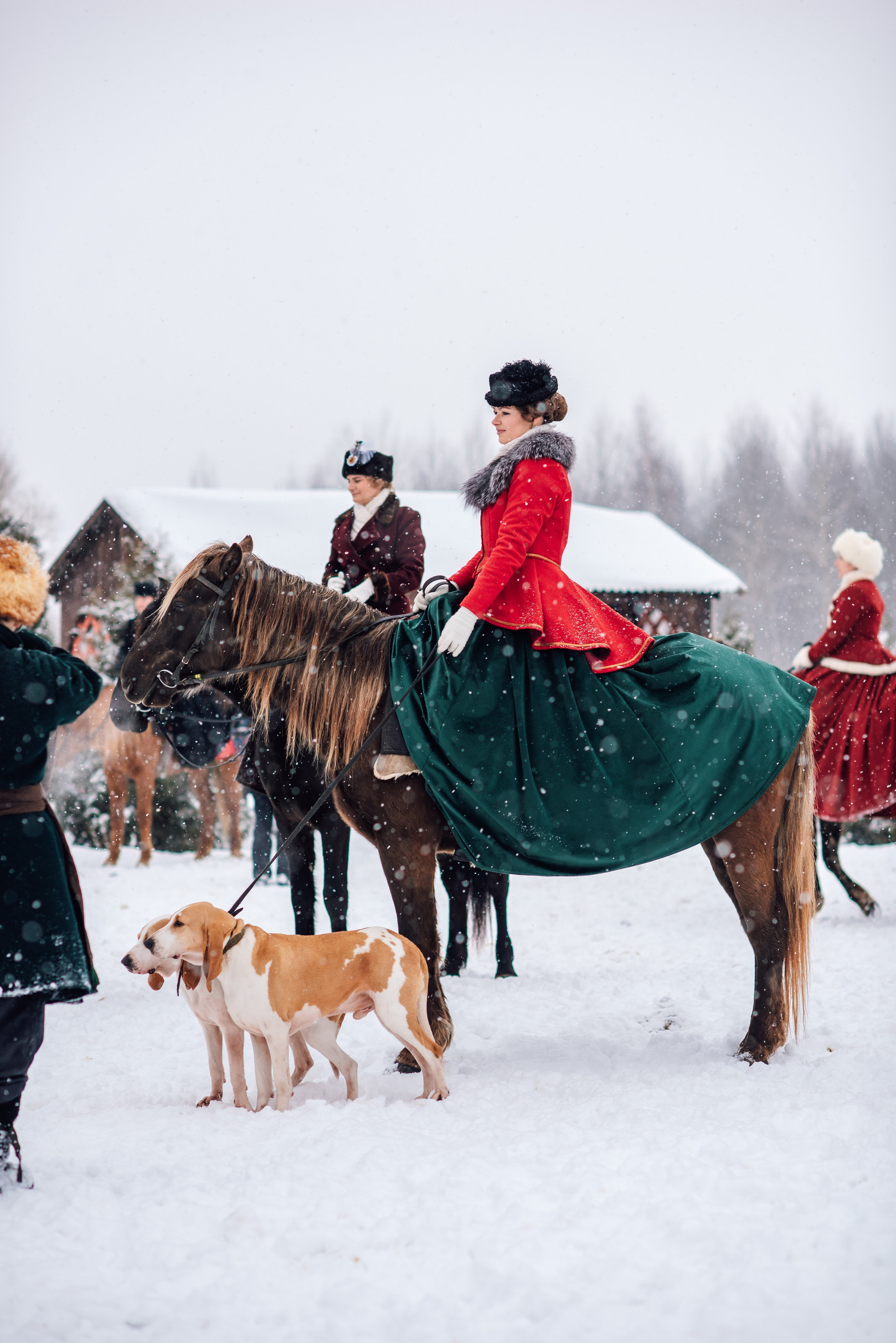 Зимняя парфорсная охота. Фотограф Диана Вальтер