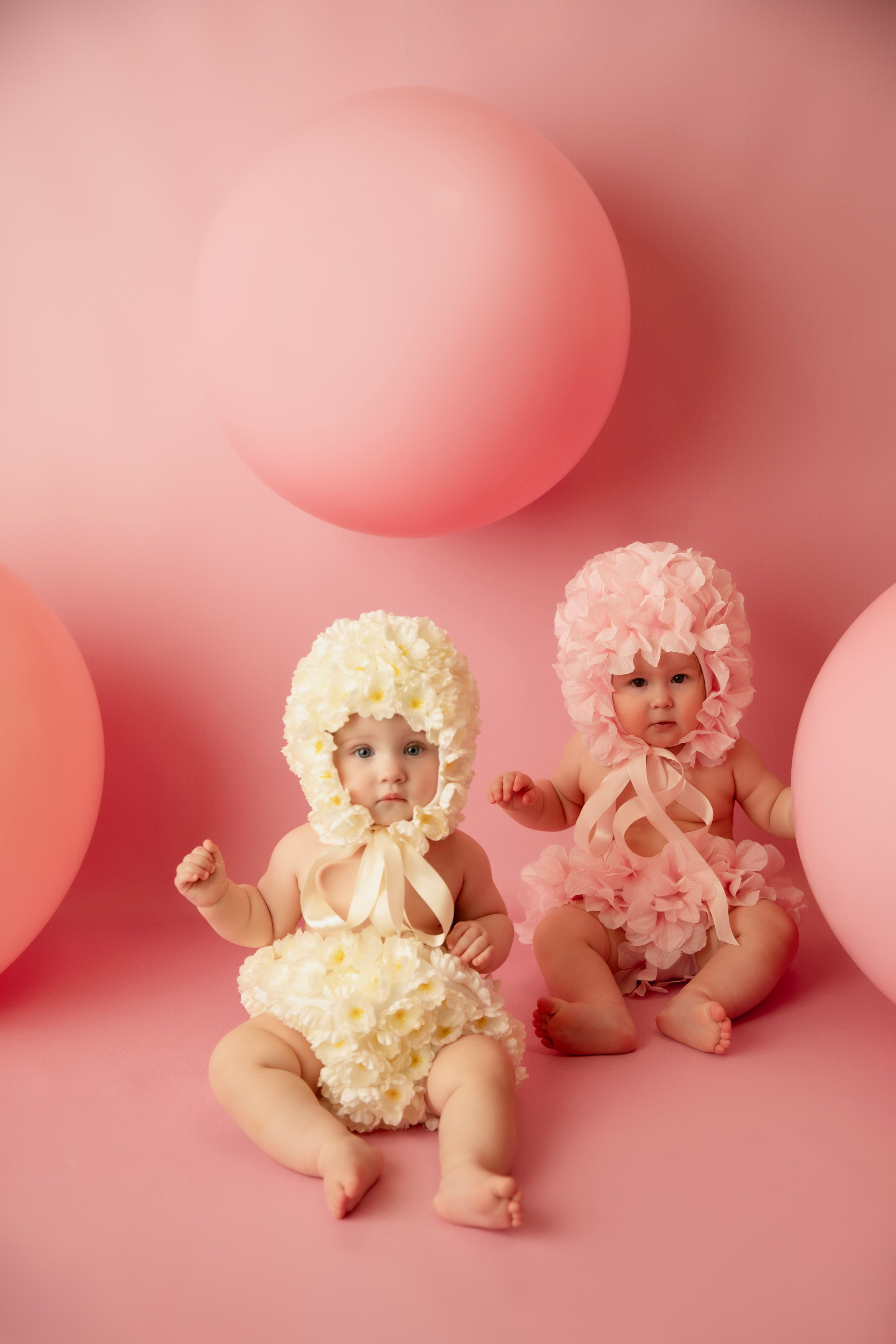 Съемка годовасиков в цветочных костюмах. Фотограф новорожденных, детский фотограф  Москва.Семейная съемка Москва. Семенова Анна