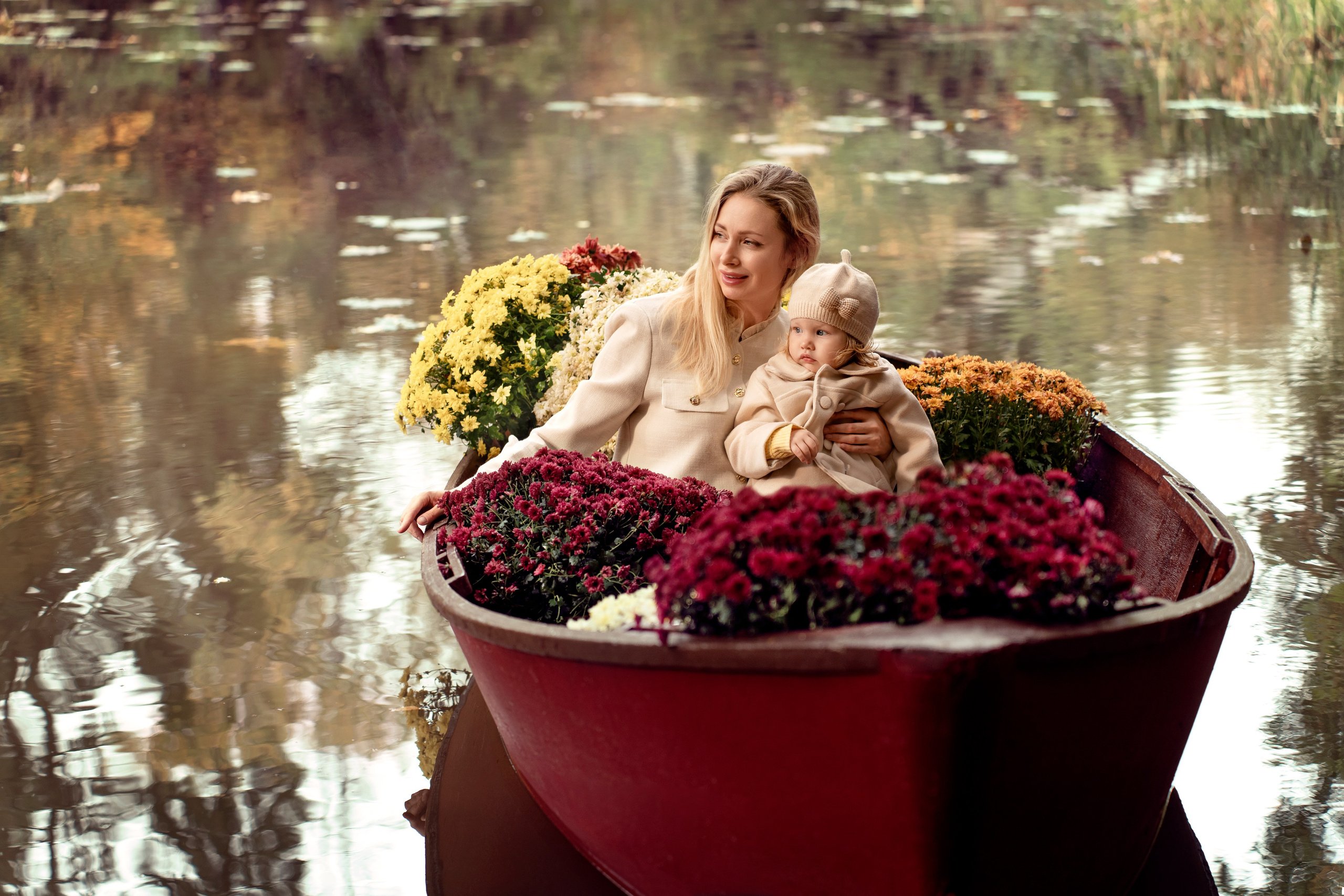 Осенняя съемка мамы с малышкой в Сабурово. Фотограф Ольга Чувалдина Москва