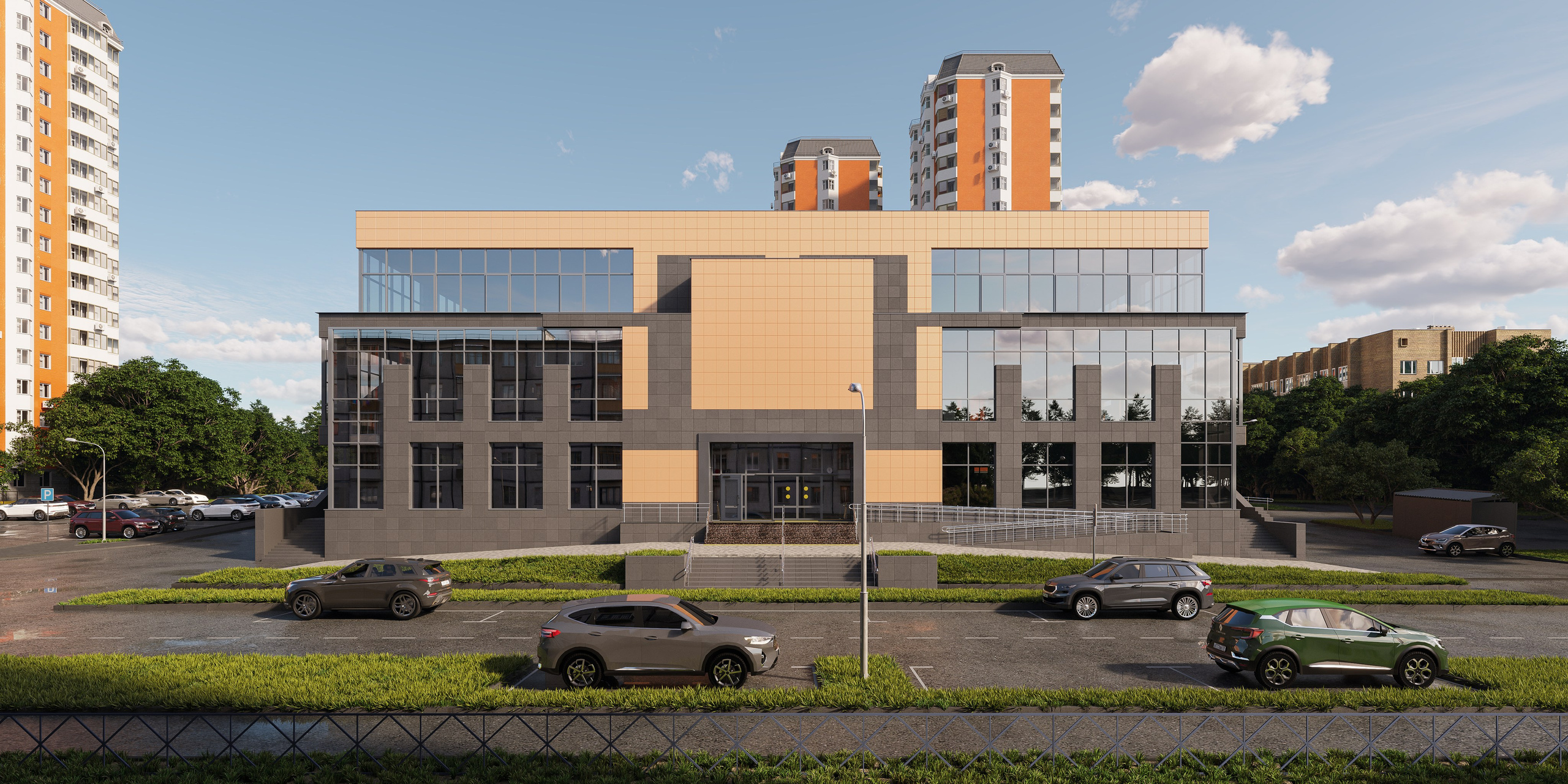 Торговый Центр, Солнцево. 3D визуализация интерьера и архитектурной среды