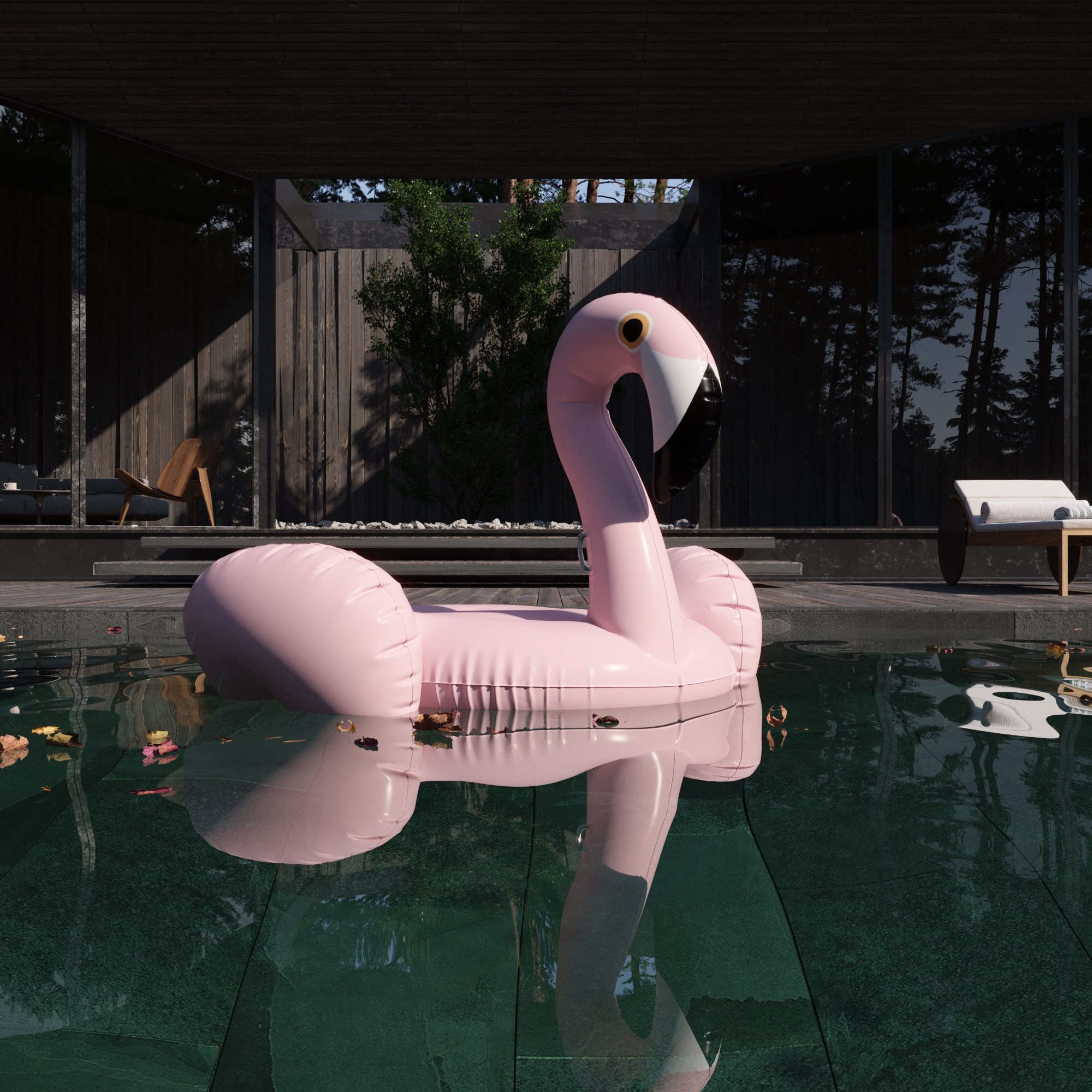 Y/A/O RESIDENCE. 3D визуализация интерьера и архитектурной среды