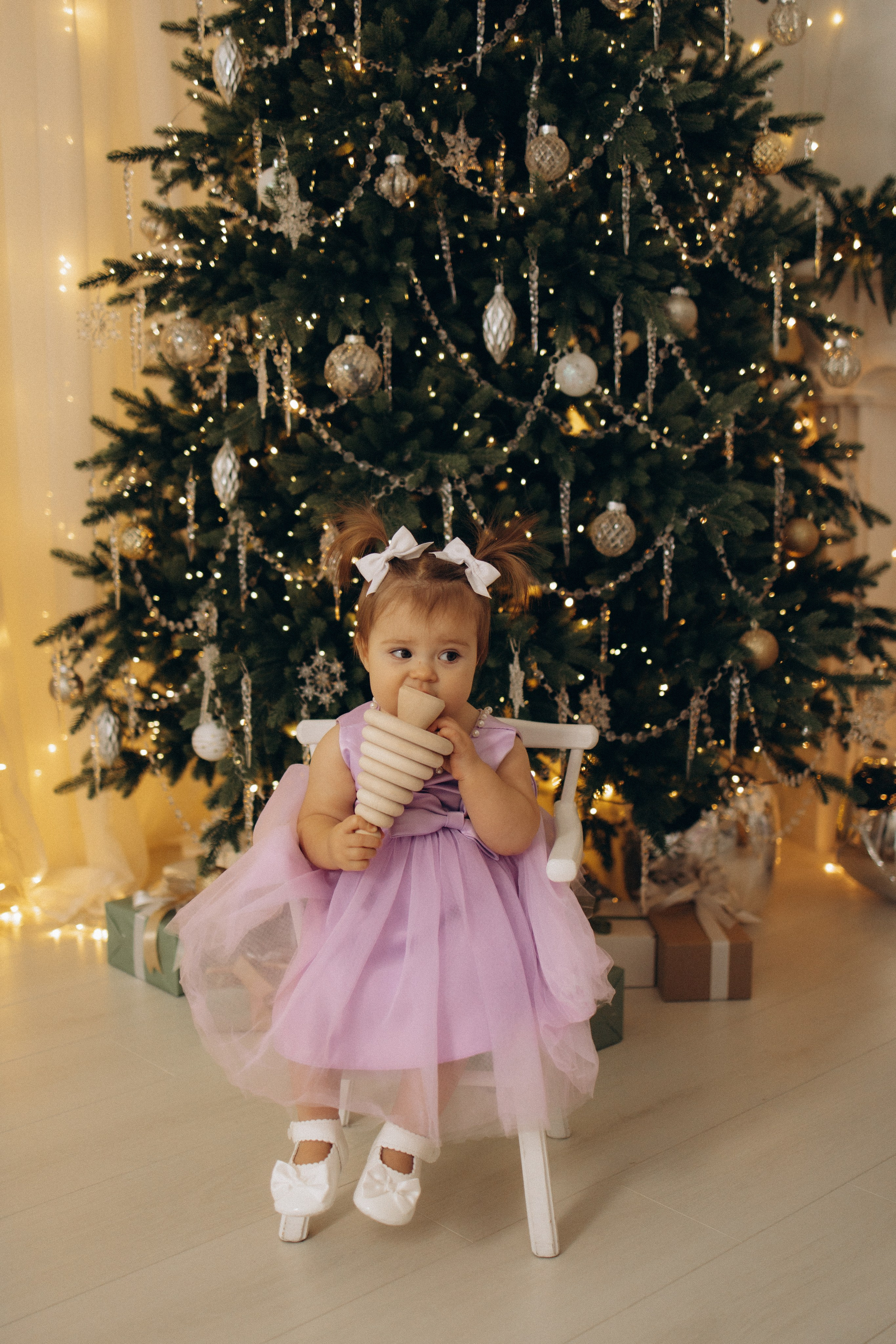 Новый год маленькой Анечки. Семейный фотограф в Москве Анастасия Шалда