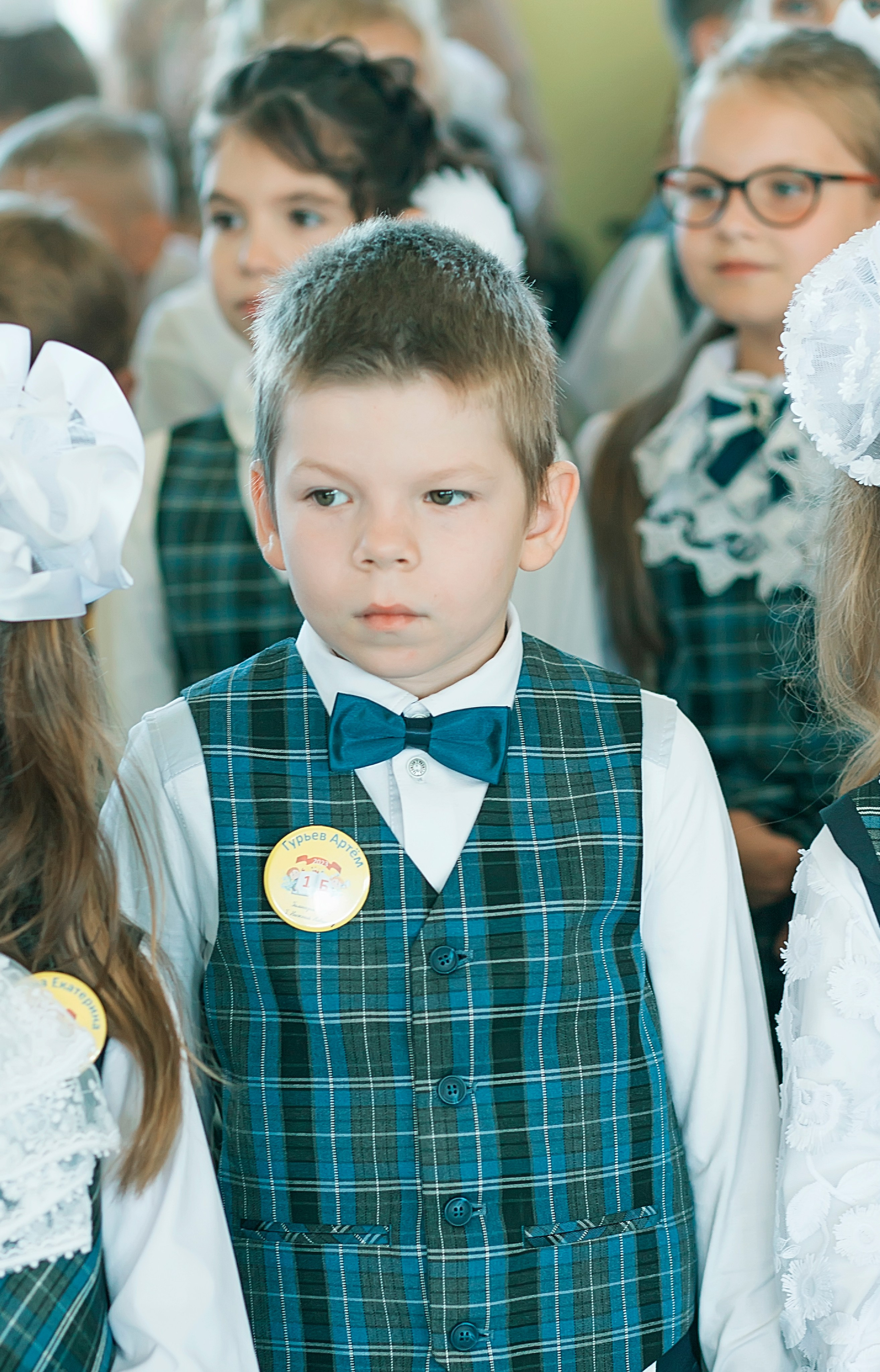 Первый класс линейка, в классе, портреты. Семейный и детский фотограф в Нижнем Новгороде