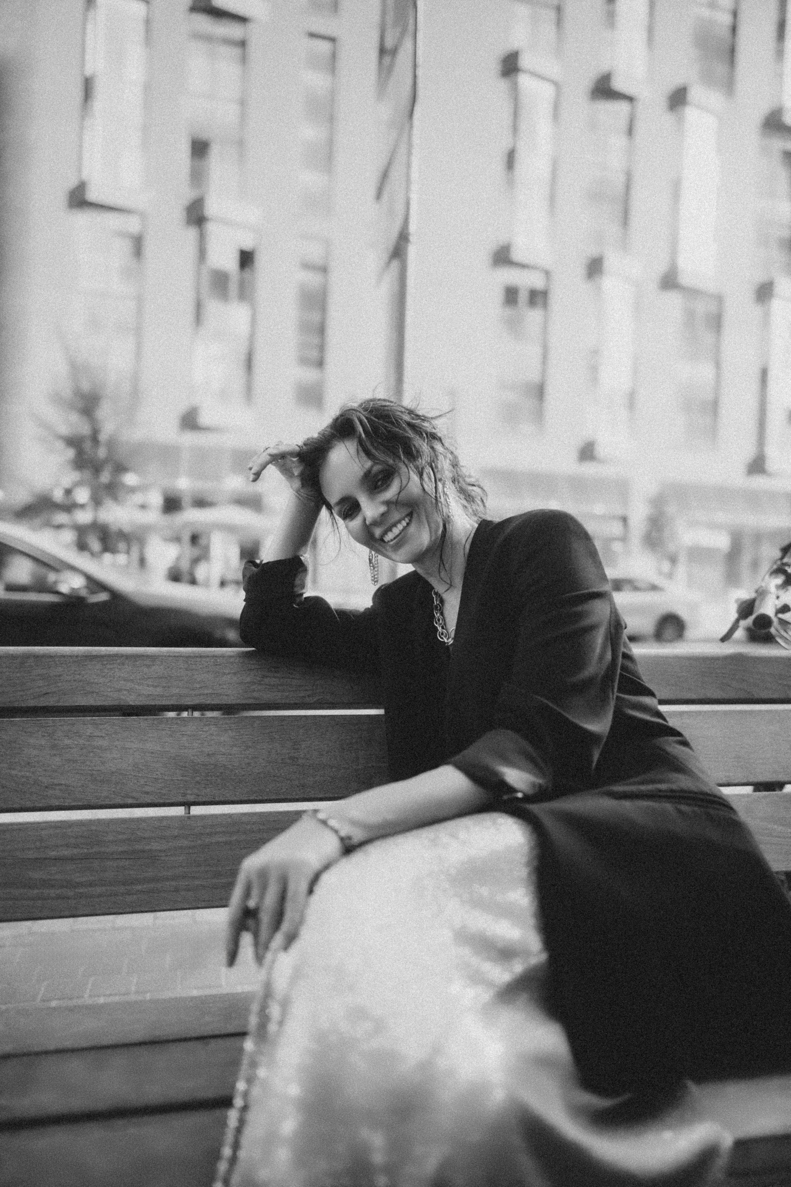 Уличная фотосессия с Настей Фаттаховой на территории ЖК ЗИЛ АРТ в Москве