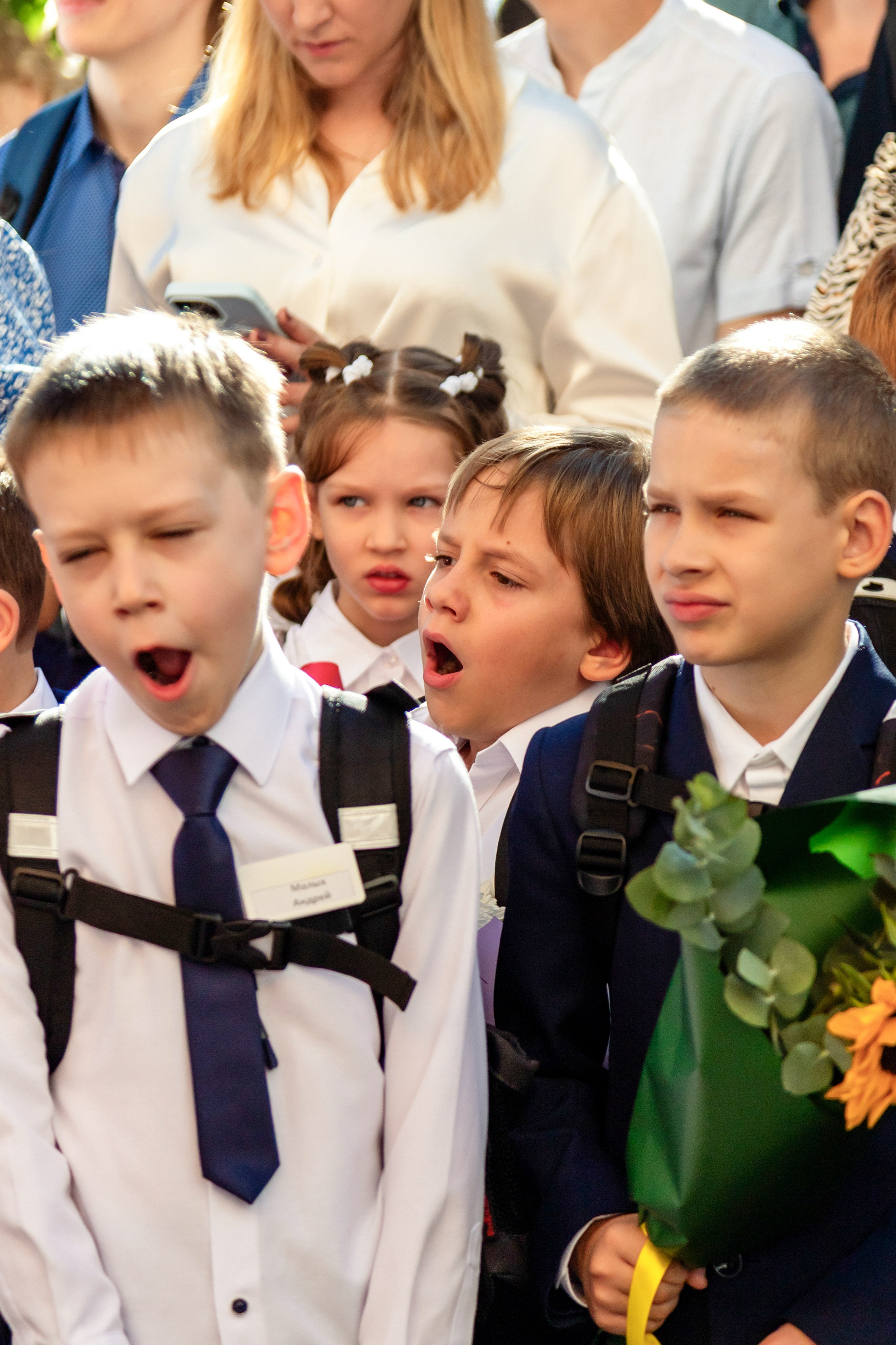 ПЕРВОЕ СЕНТЯБРЯ — линейка. Фотограф Алина Лебедь
