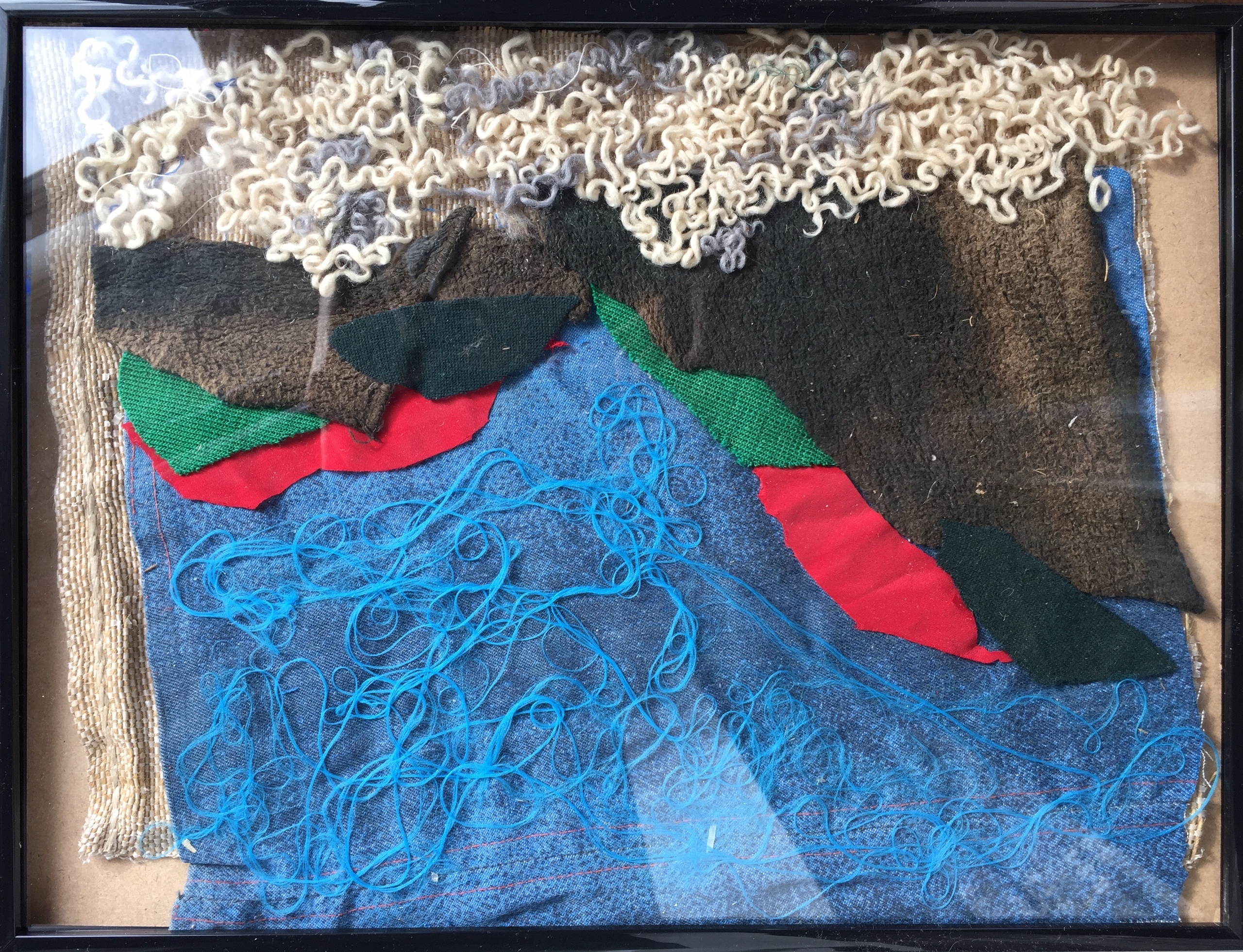 Название: Гора  Материал: ткань   Размер: 30 х 40 см