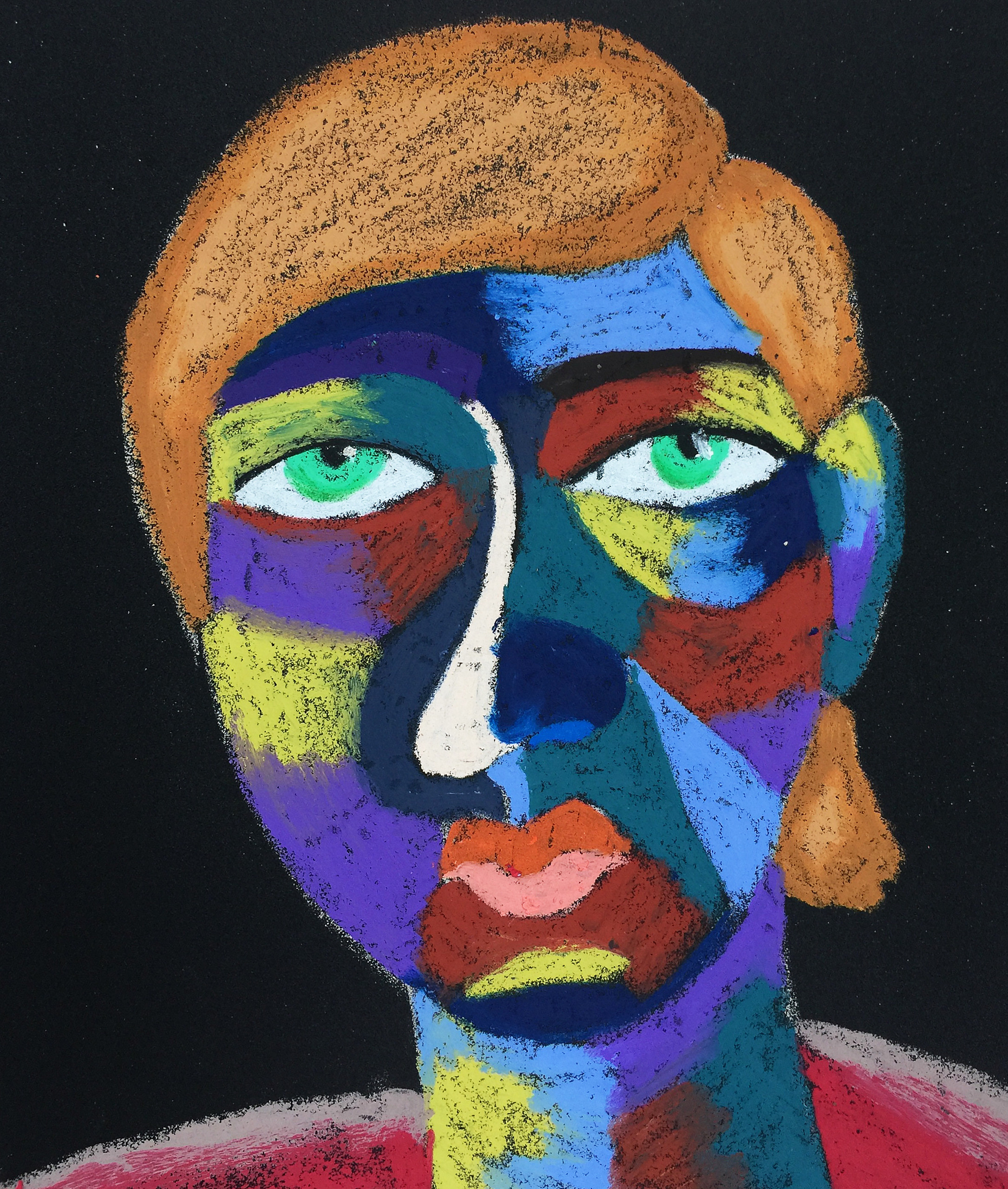 Title: Kalinka Material: Oil pastel, sandpaper Size: 28 x 23 cm Название:  Калинка  Материал: масляная пастель, наждачная бумага  Размер: 28 х 23 см
