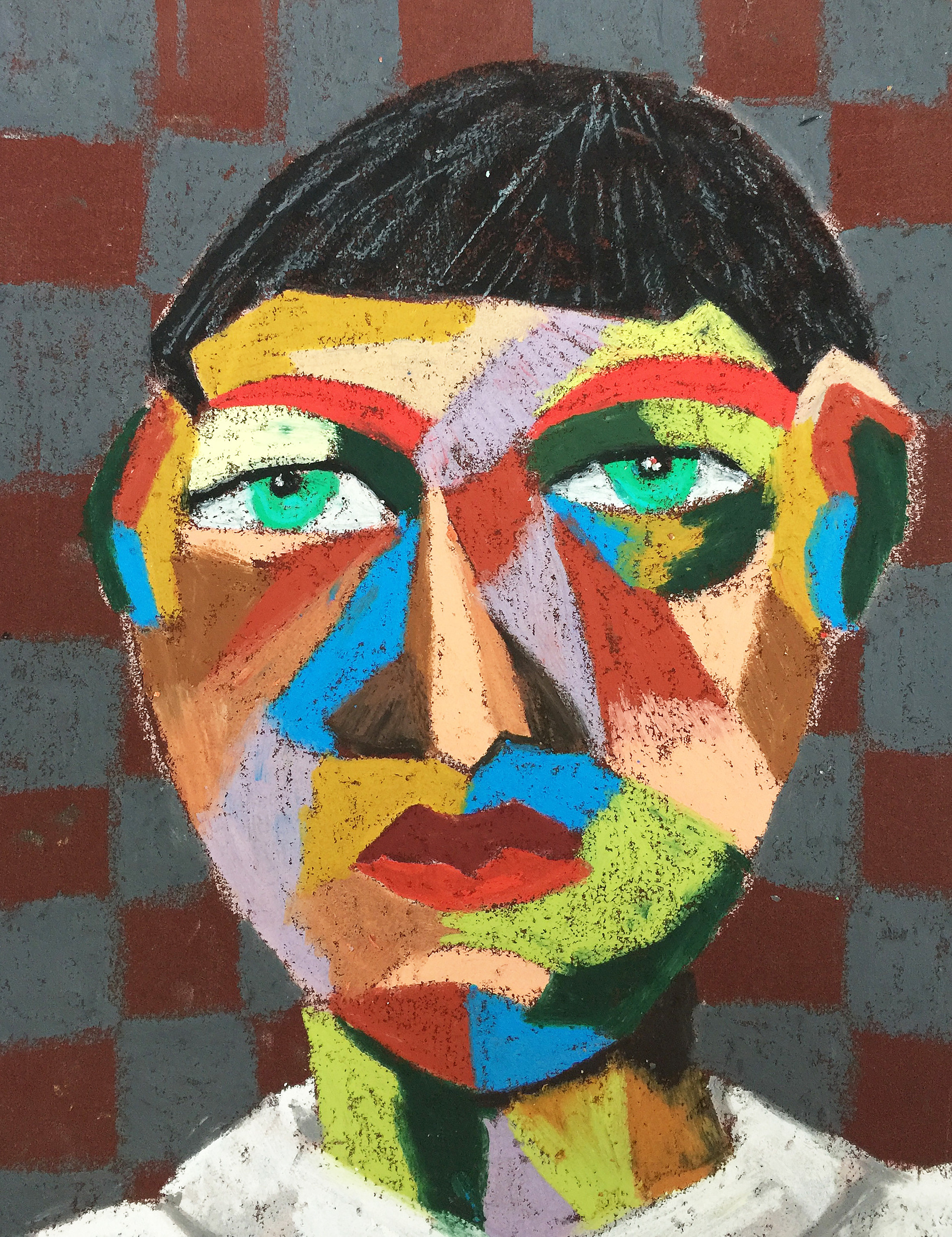 Title: Misty Material: Oil pastel, sandpaper Size: 31 x 26 cm Название:  Туманный  Материал: масляная пастель, наждачная бумага  Размер: 31 х 26 см 