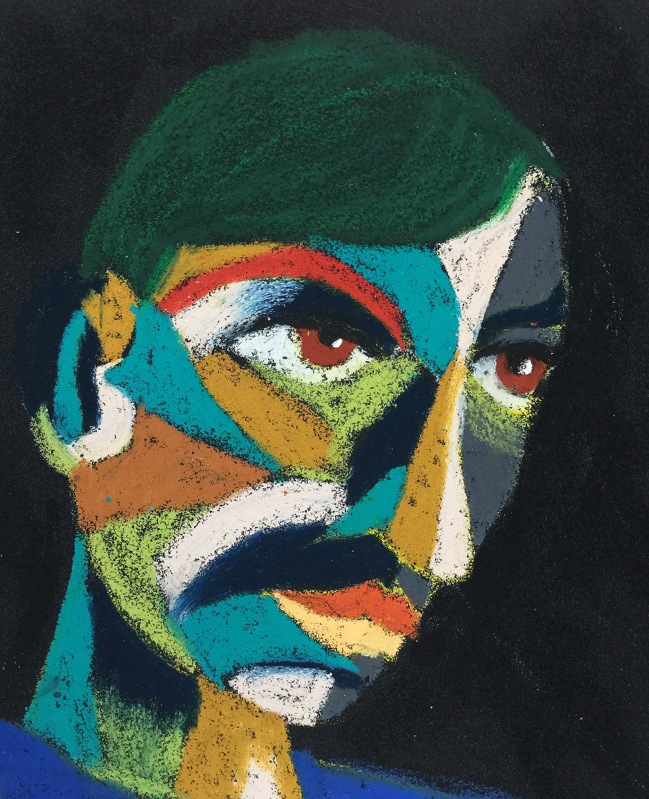 Title: Sagittarius Material: Oil pastel, sandpaperSize: 28 x 23 cm Название:  Стрелец  Материал: масляная пастель, наждачная бумага  Размер: 28 х 23 см