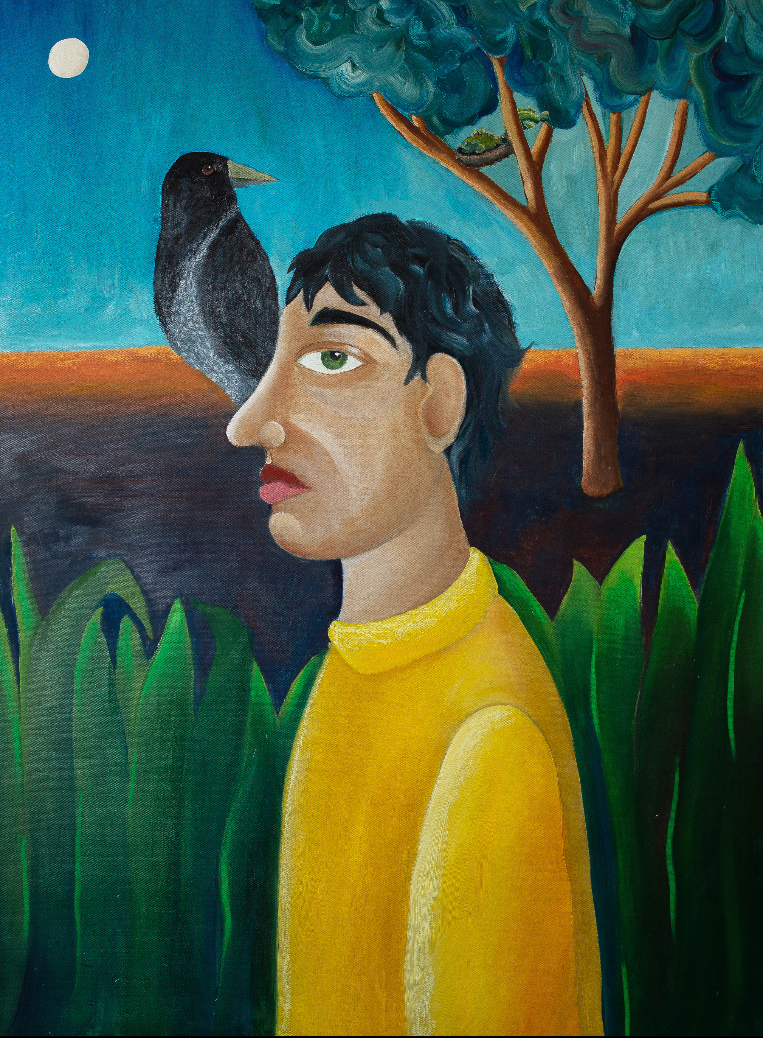 Title: Walk  Material: Oil on canvas Size: 105 x 75 cm  Year: 2019