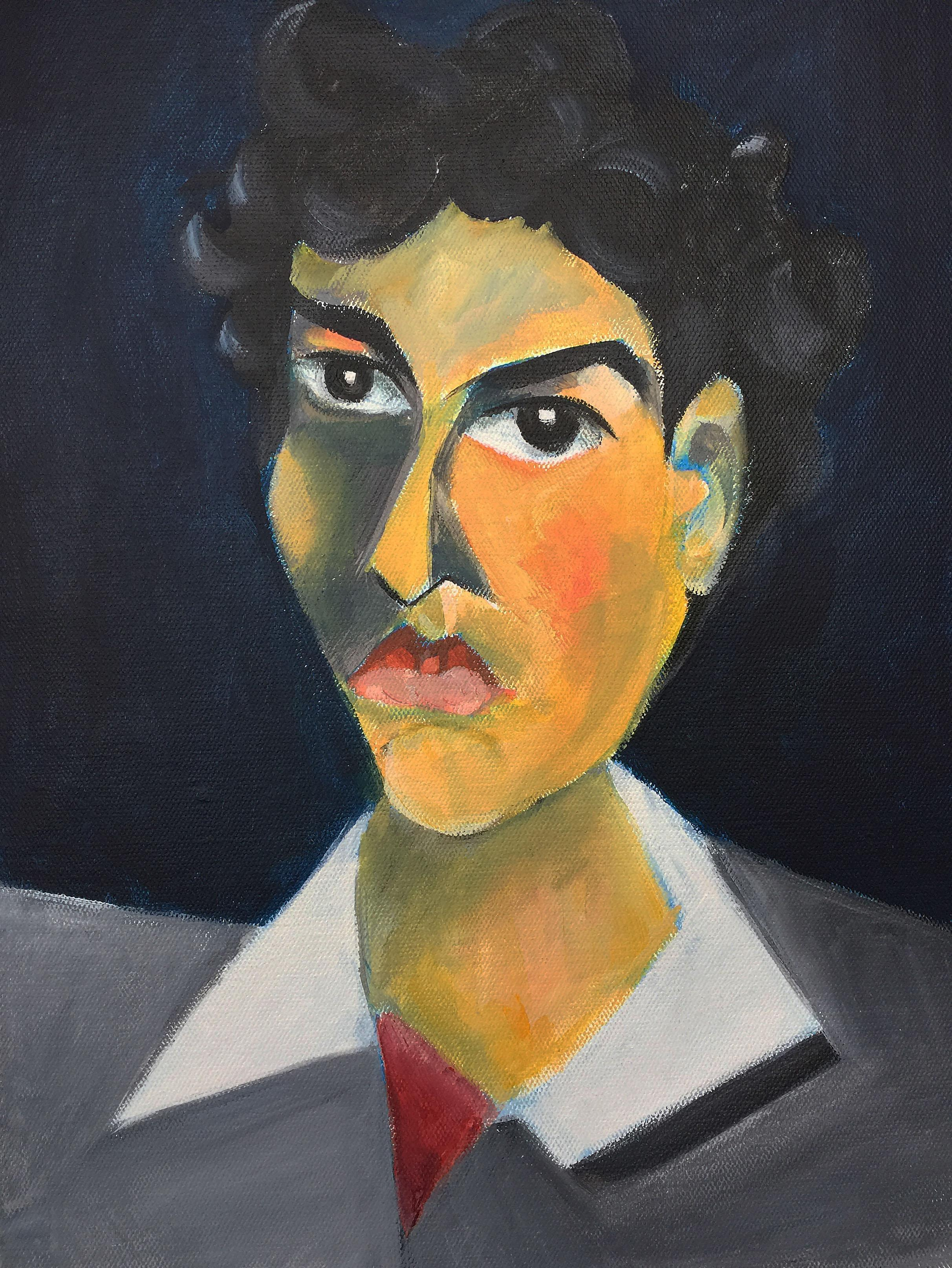 Title: Damian Material: Acrylic on canvas Size: 50 x 35 cm Year: 2018