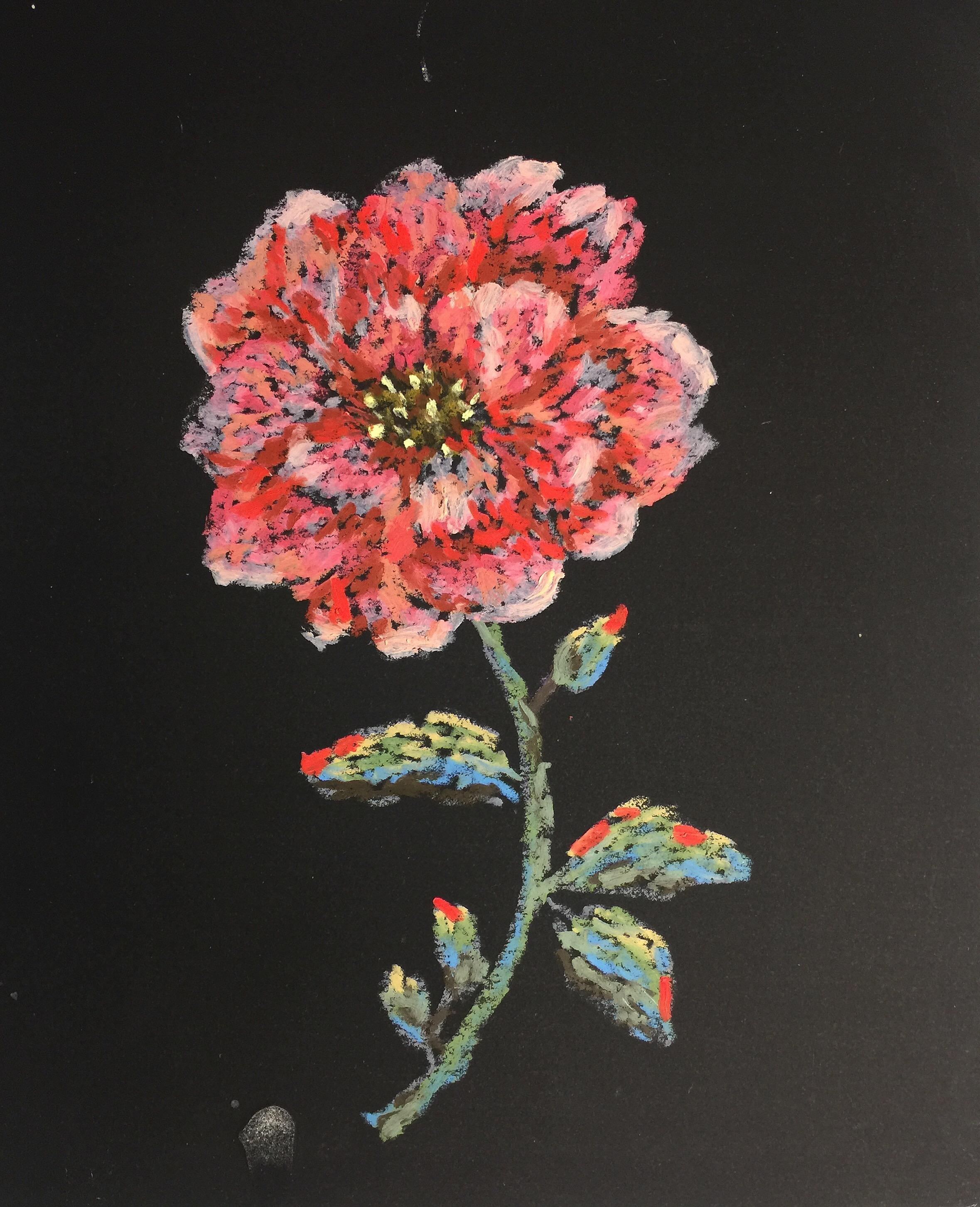 Название: История интереса. Триптих 2020г.      Материал: масляная пастель, бумага   Размер: 20 х 25 см