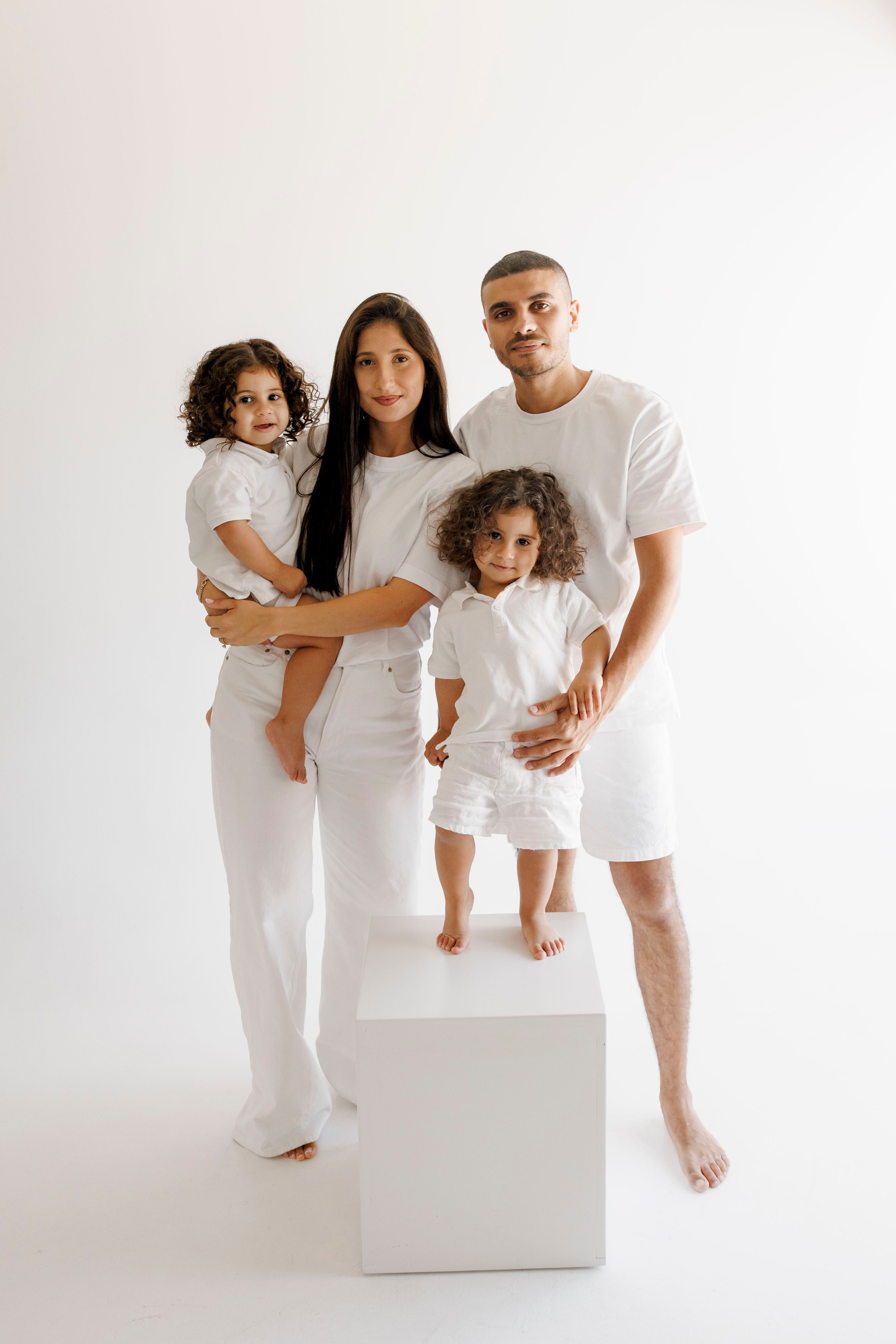 Family photoshoot inside the studio in Hadera. Wedding and family photographer