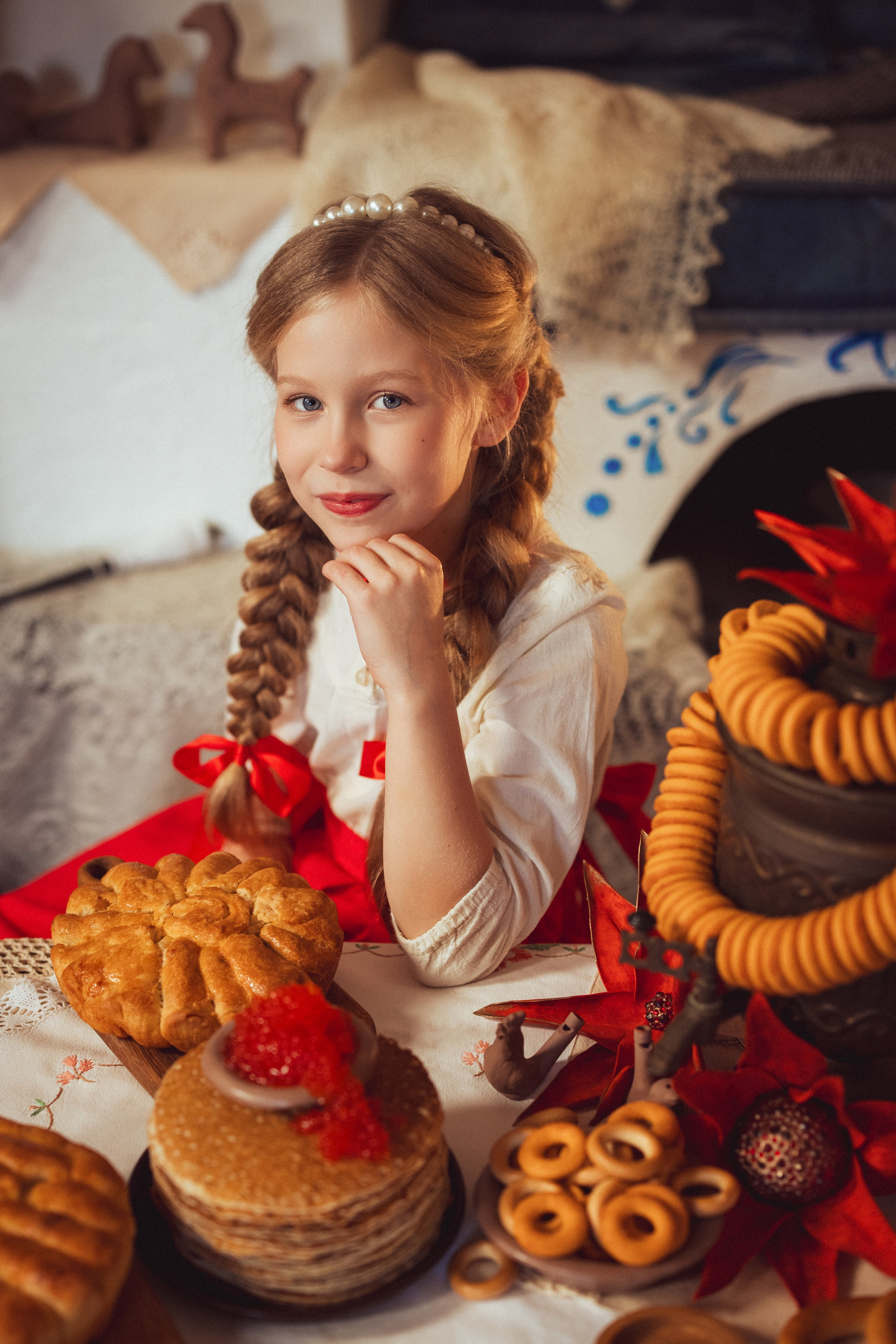 Фотосессия в русском стиле. Фотопроект"Масленица» в фотостудии Эль, город Краснодар. Семейный и детский фотограф в Краснодаре Анна Трашкова