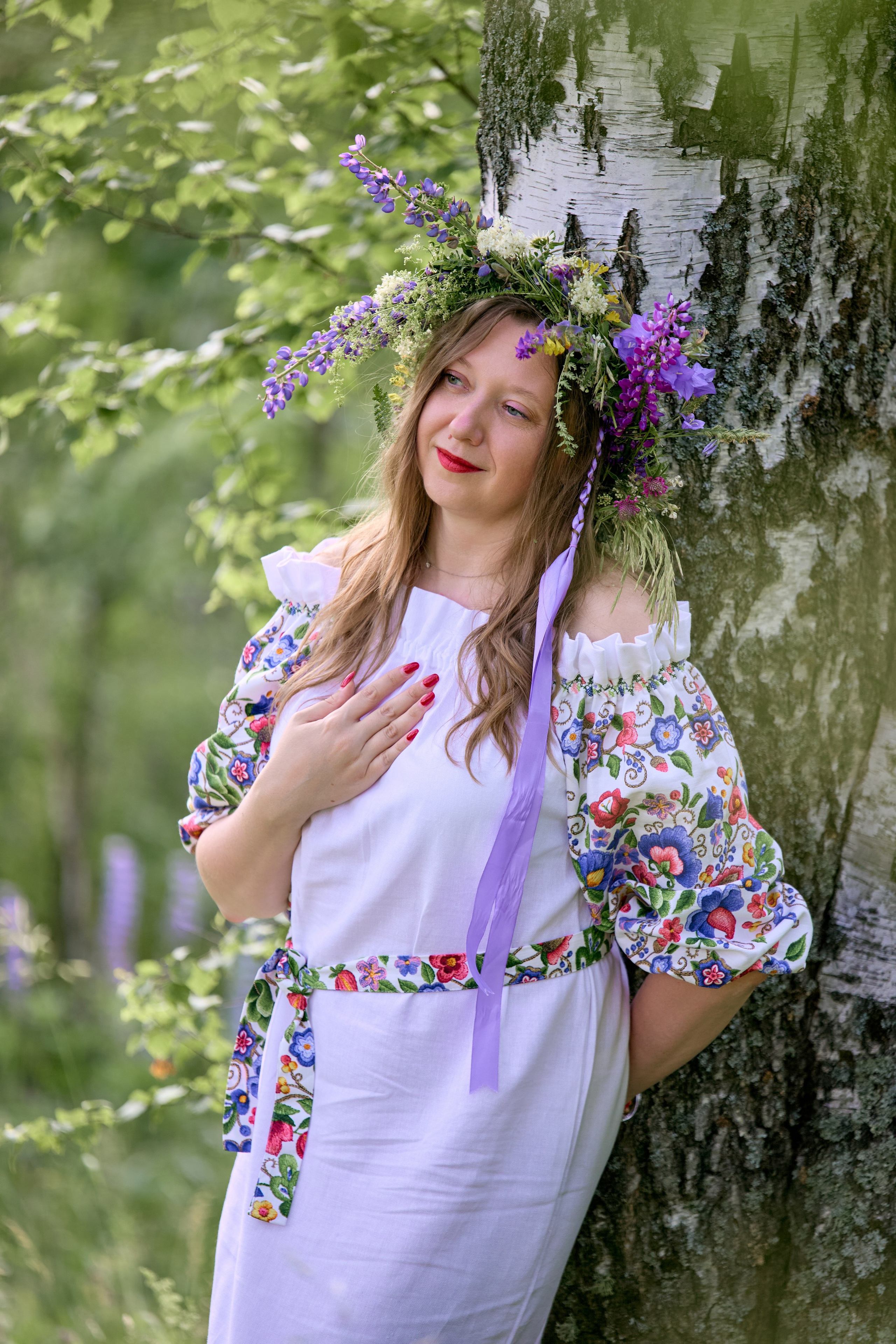 Фотосессия в роще для группы девушек. Фотограф в Дивеево