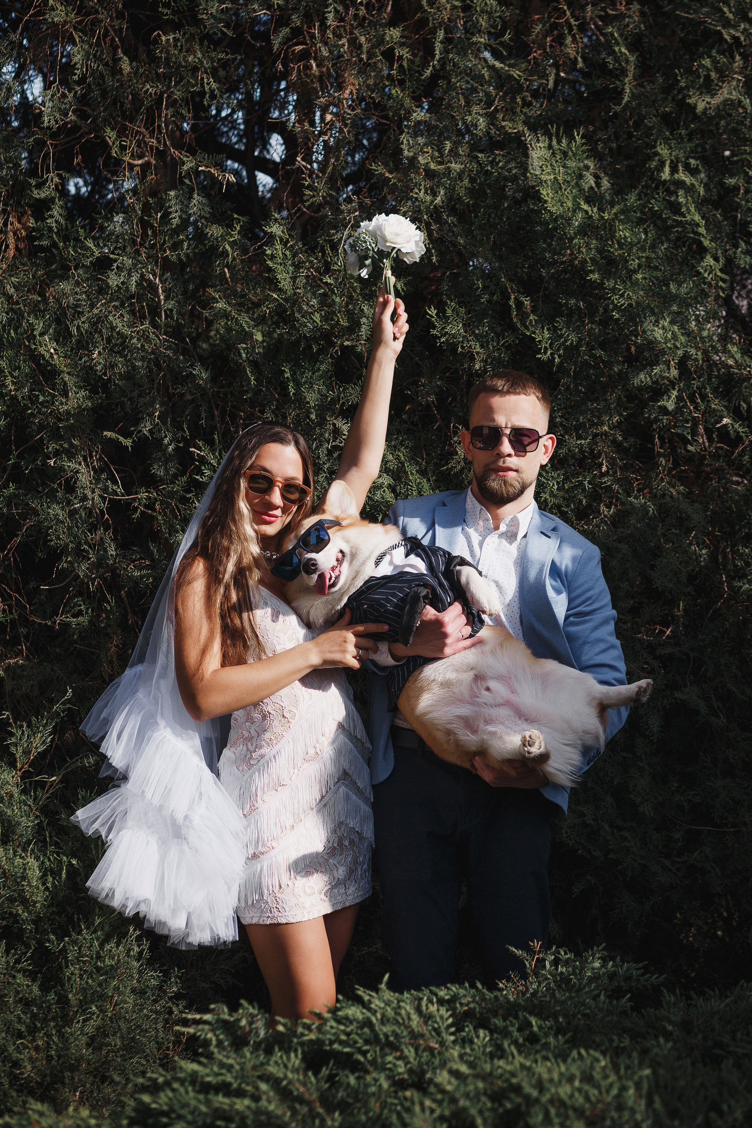 Фотосессия в Таганроге: Денис и Маша с их очаровательной собакой. Свадебный и семейный фотограф в Таганроге Бакарюк Антон
