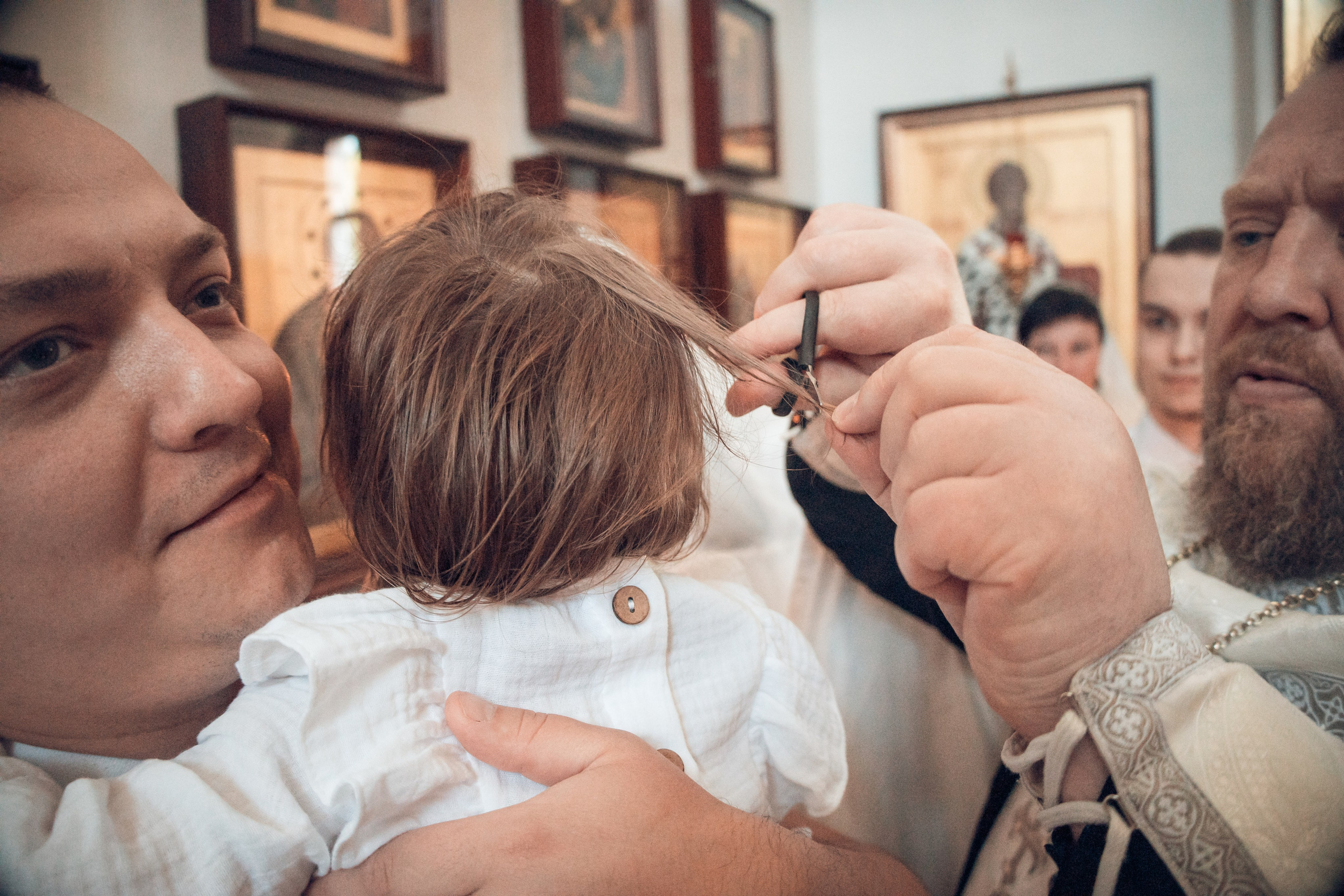 Таинство Крещения Киры. Благовещенская церковь. Семейный фотограф в Рязани и Рязанской области