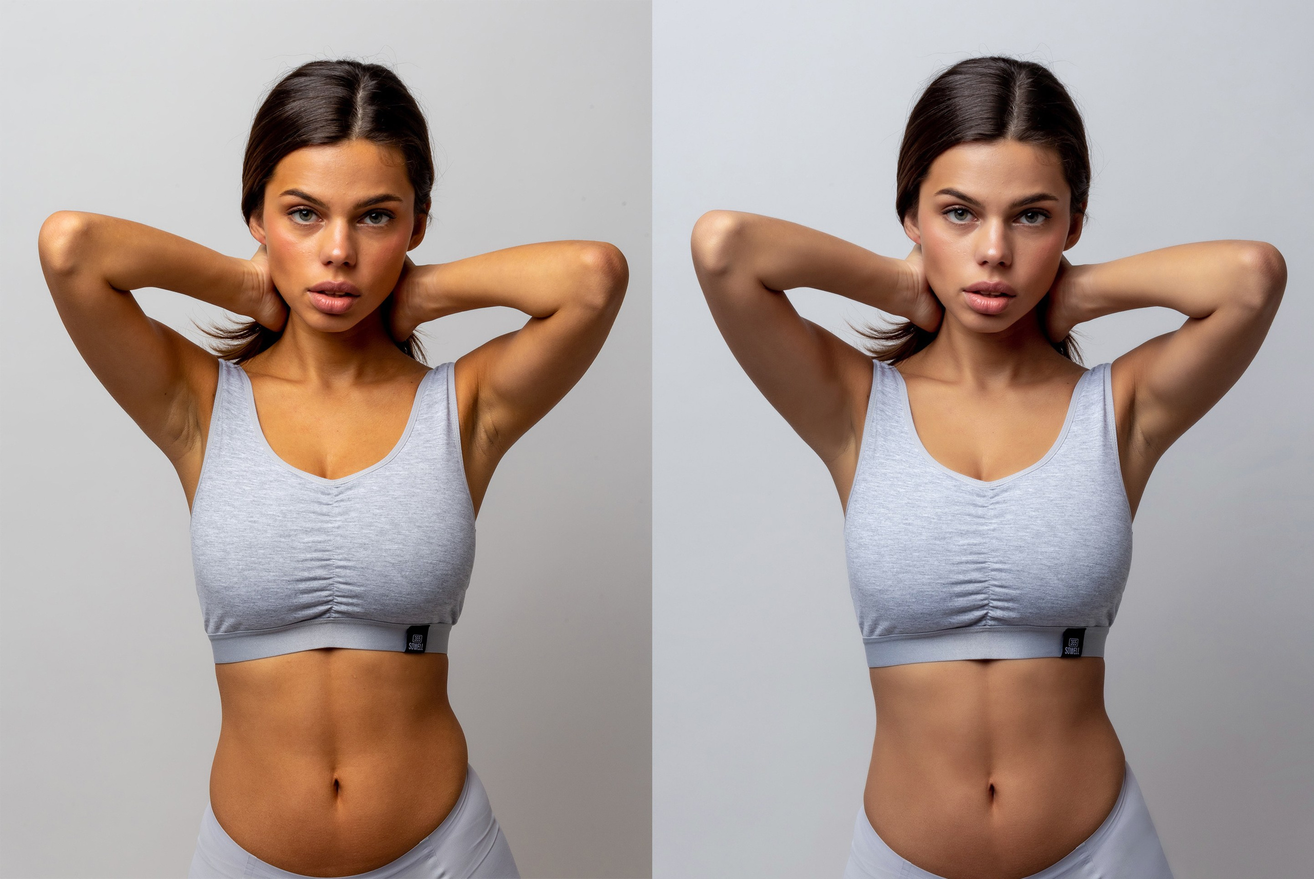Деликатная обработка портретов для рекламы нижнего белья | Студия SVITHART