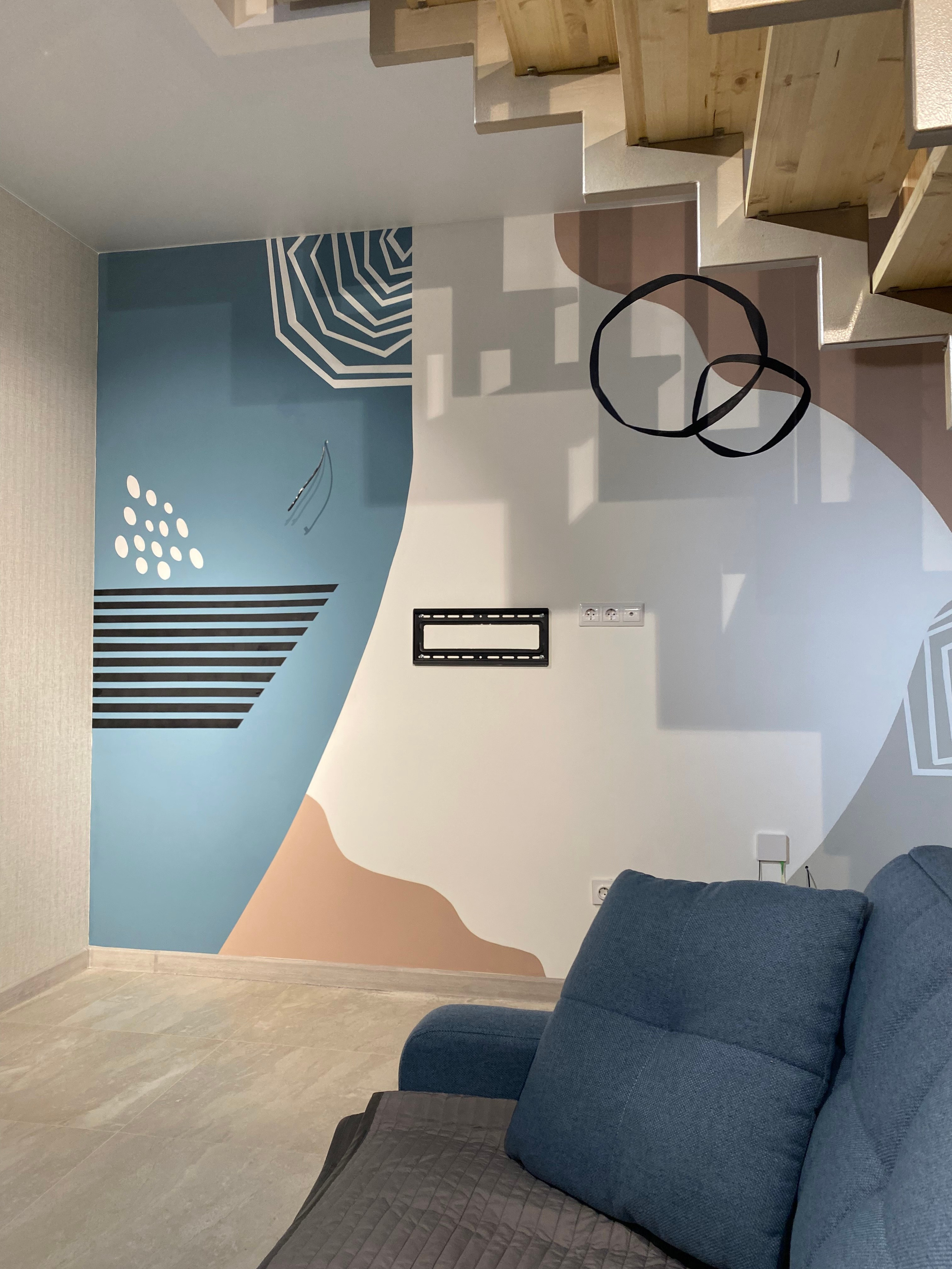 Роспись стен. Художник Якимова Юлия картины в интерьер и предметы декора