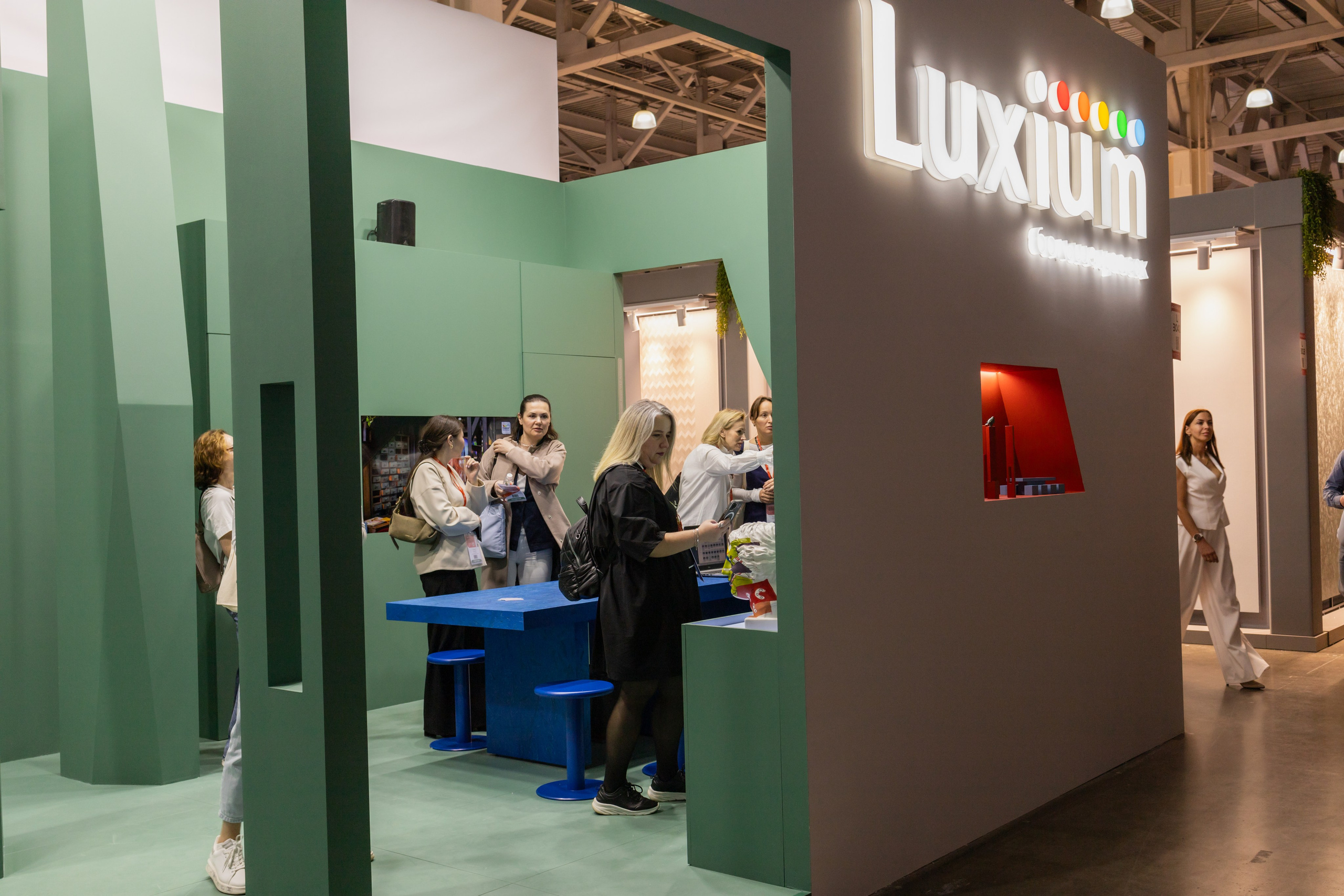 Стенд Luxium на выставке MosBuild 2026. Psharkova.ru