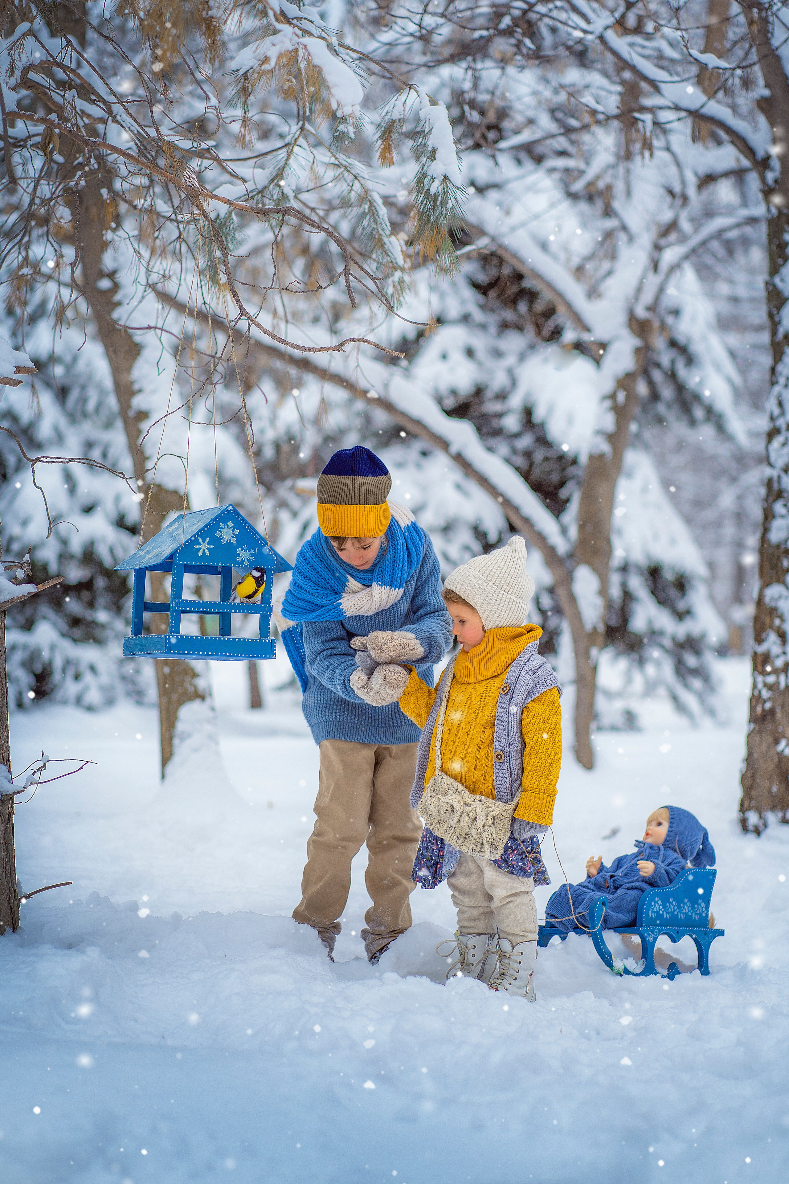 Детские зимнии фотосессии. Детский и семейный фотограф в Москве и Подмосковье Настя Наумова