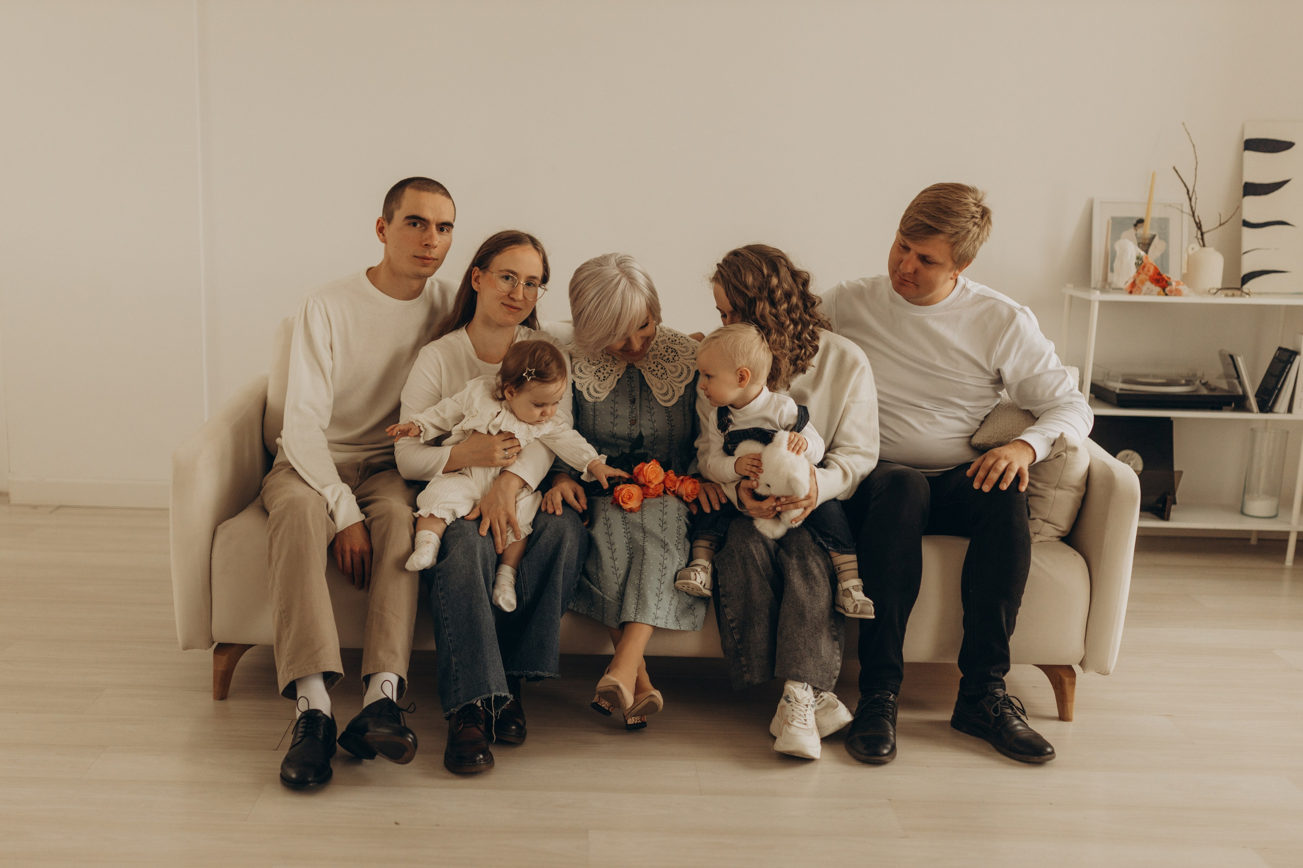 Фотосессия дружная семья. Съёмка в студии. Фотограф в Ставрополе Svetlana Matveeva