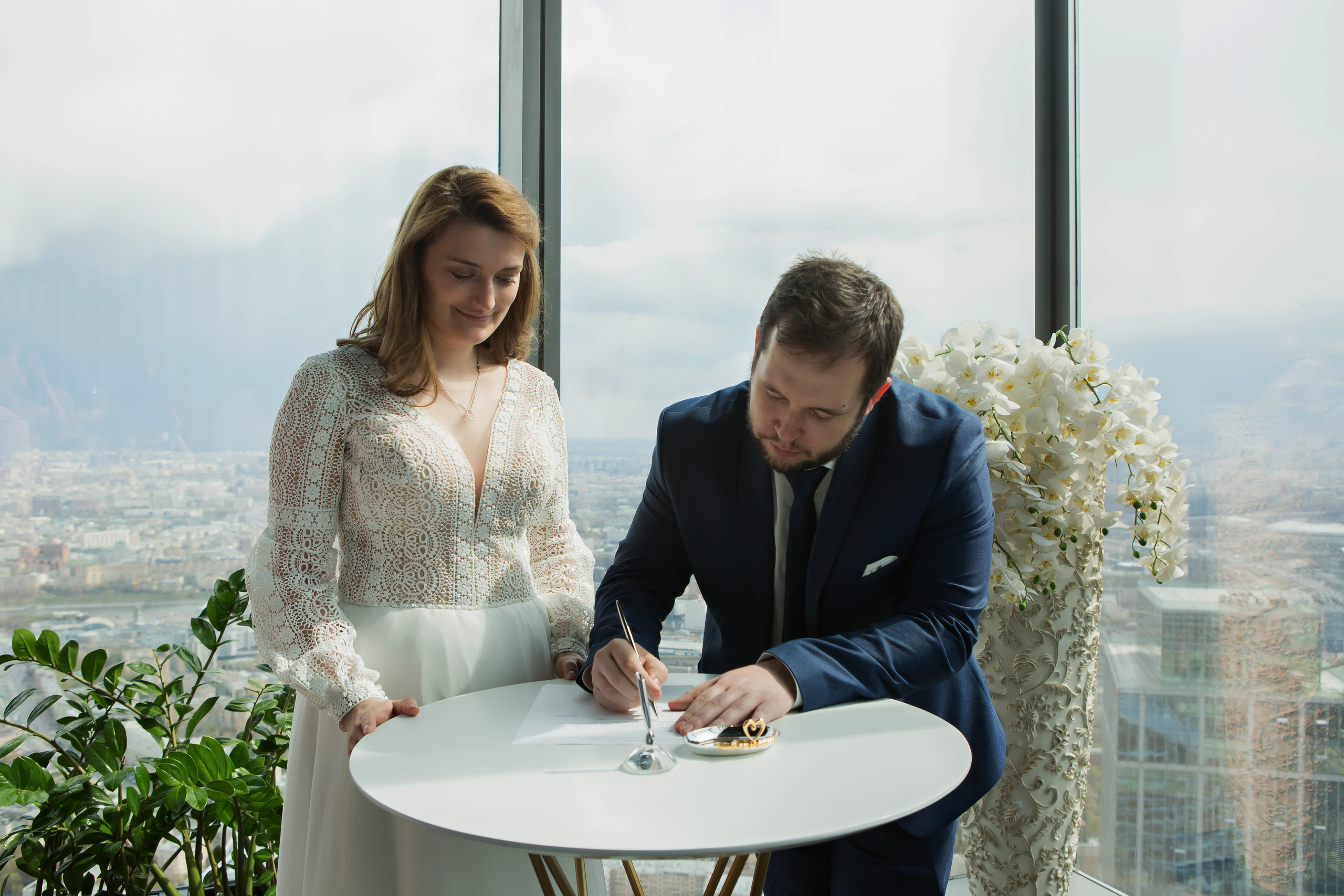 Свадьба в Москва-сити. Семейный и портретный фотограф в Москве Елена Флегант