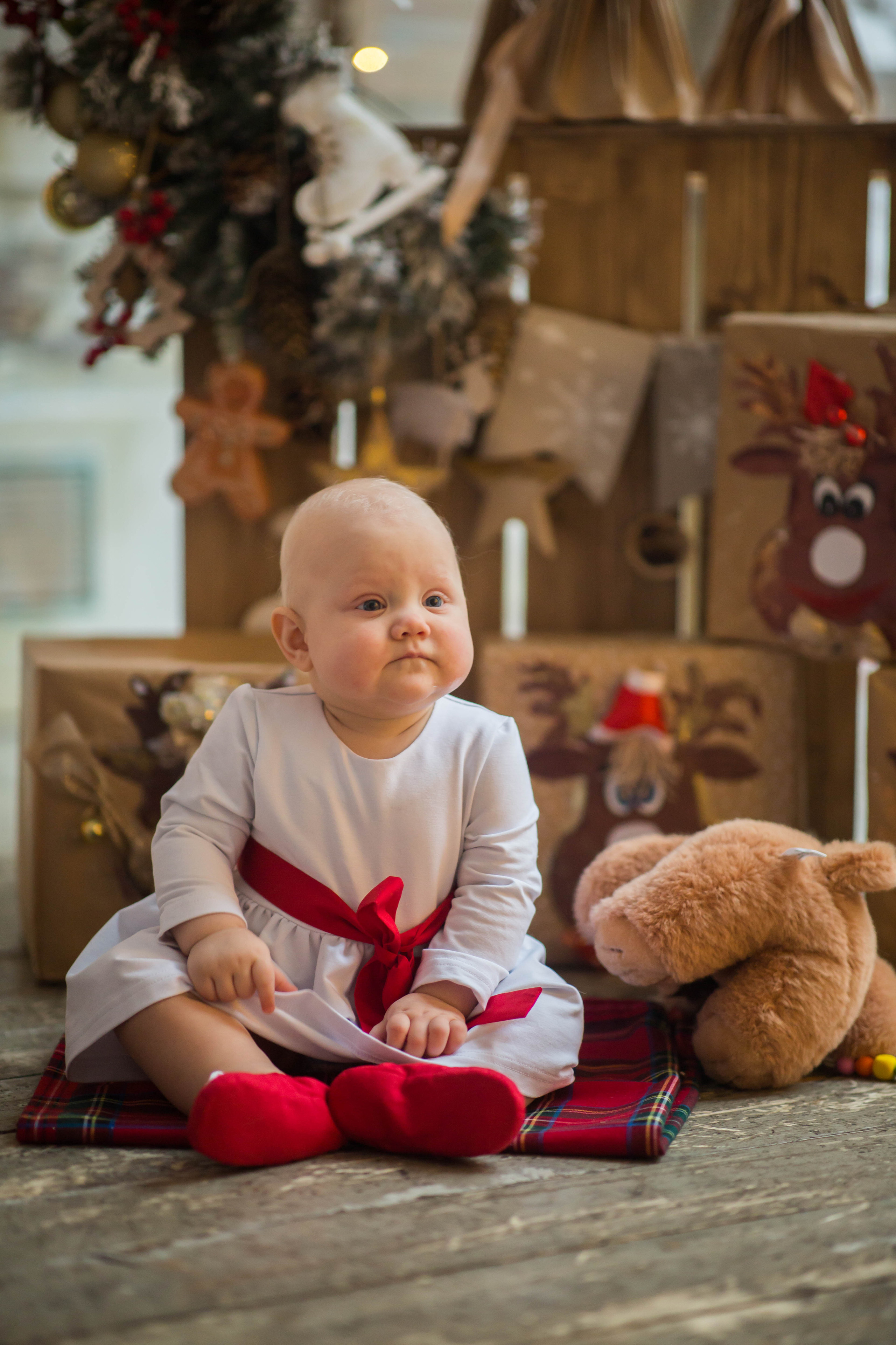Новогодняя студийная фотосессия. Семейный и портретный фотограф в Москве Елена Флегант