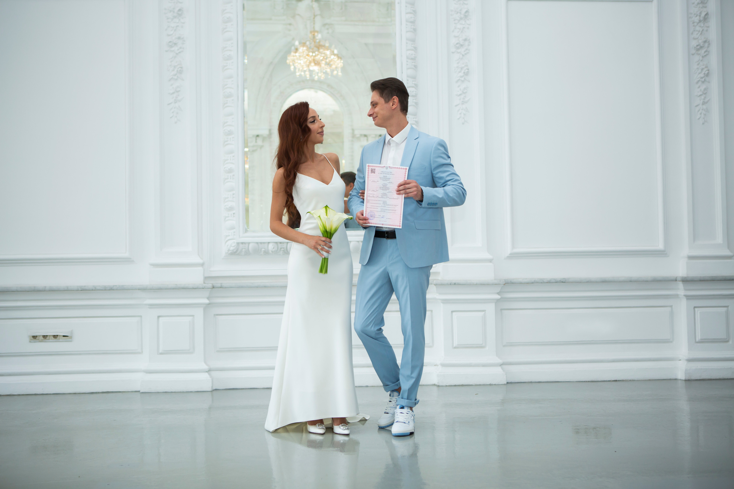 Свадебная съёмка в студии. Семейный и портретный фотограф в Москве Елена Флегант