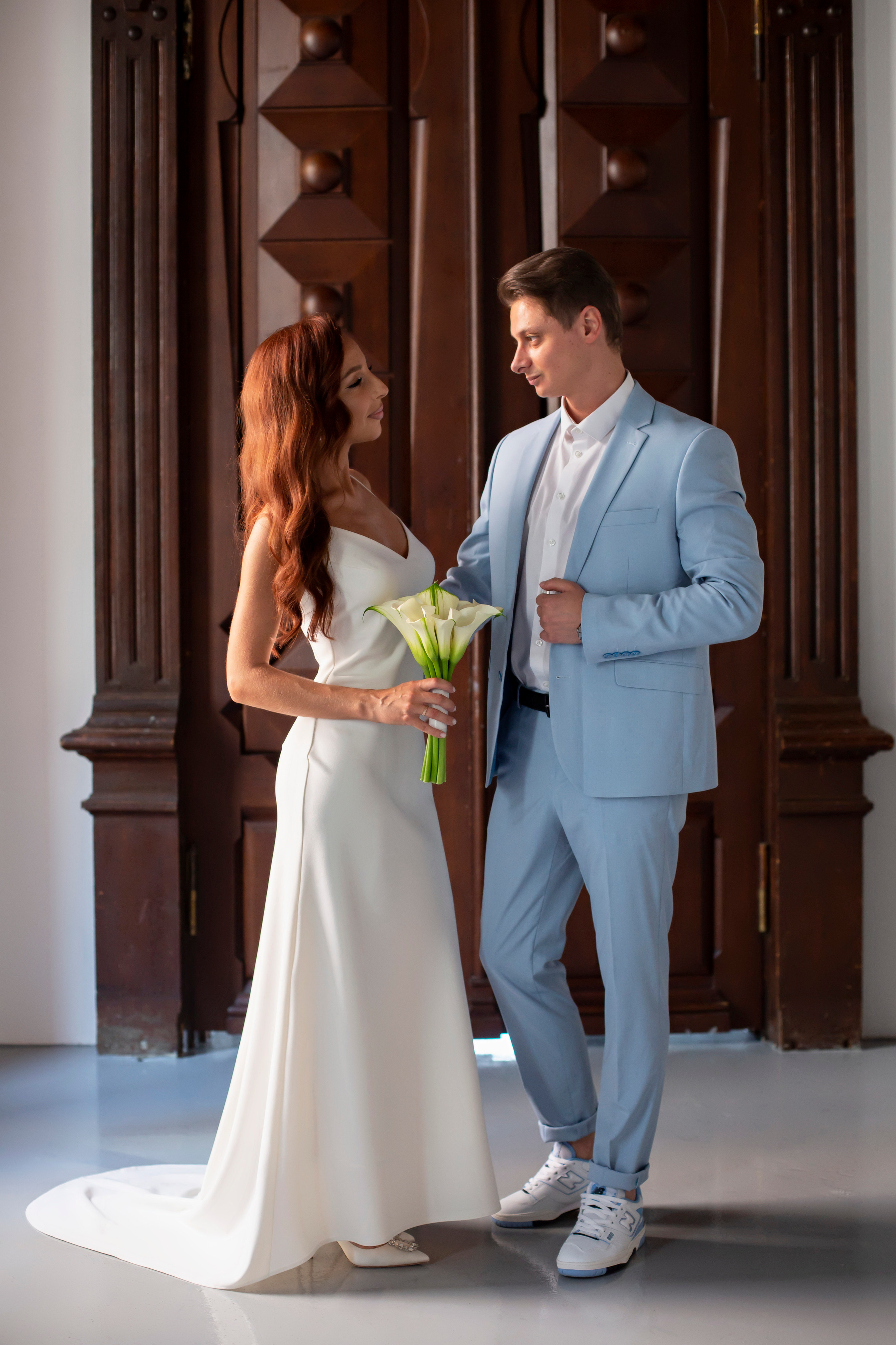 Свадебная съёмка в студии. Семейный и портретный фотограф в Москве Елена Флегант