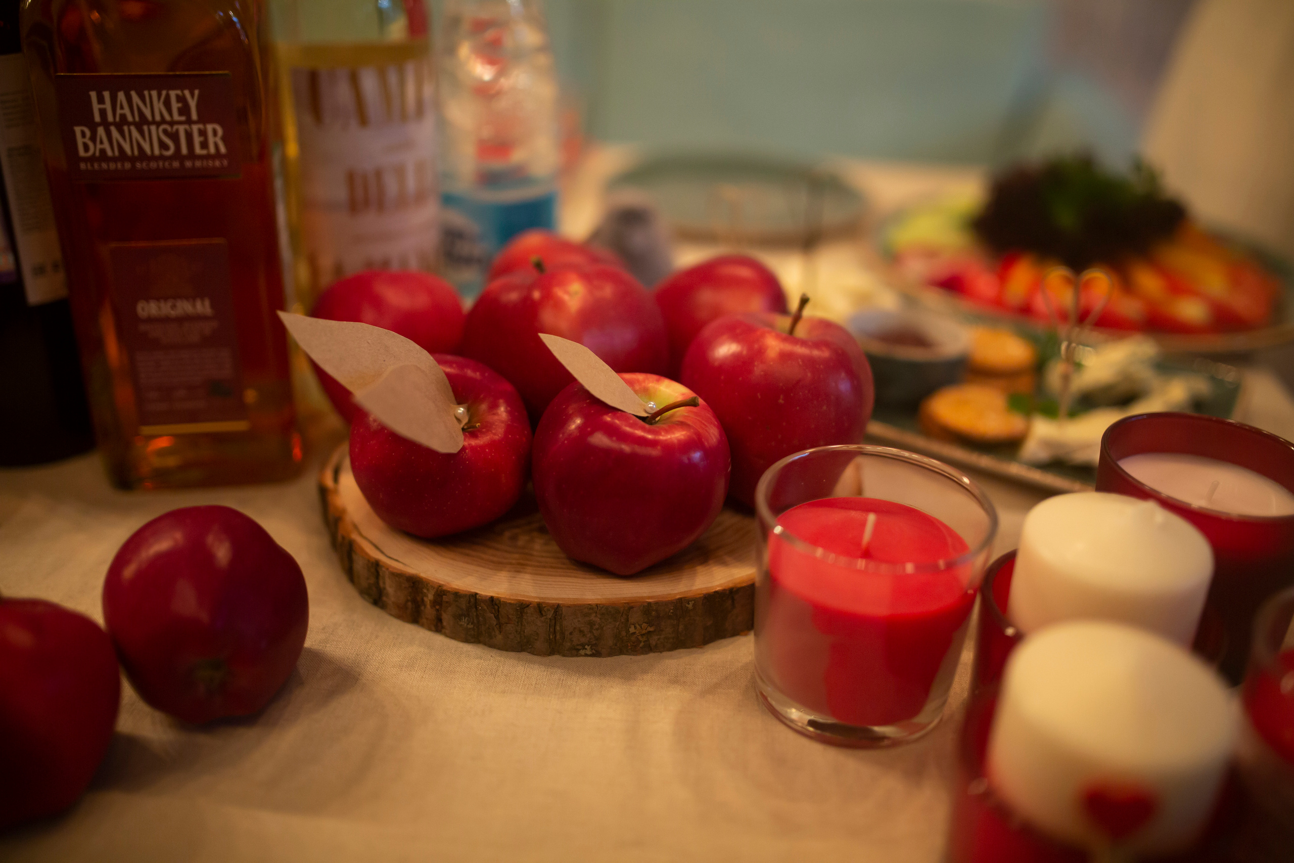 Украшение осеннего свадебного стола