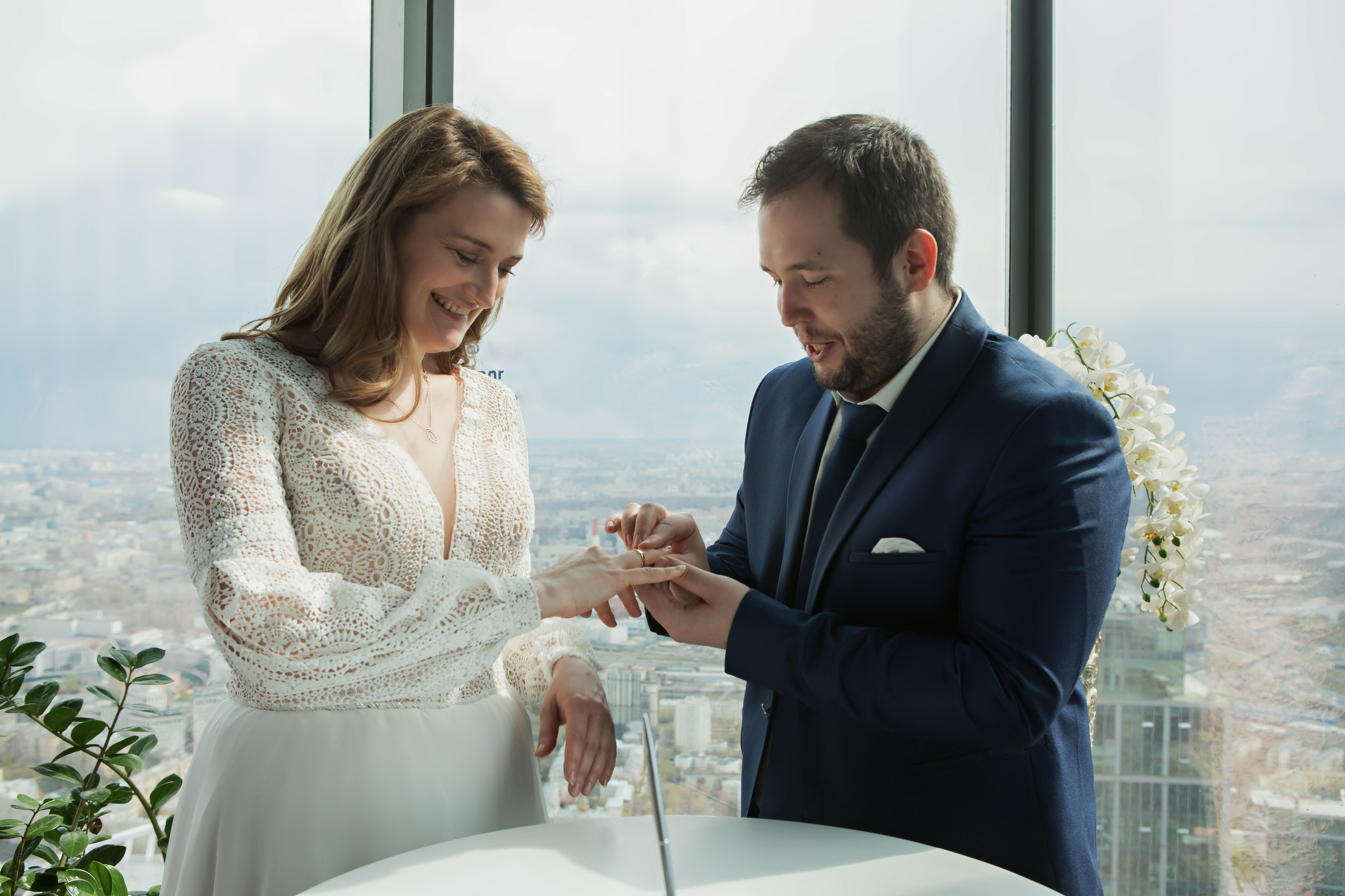 Свадьба в Москва-сити. Семейный и портретный фотограф в Москве Елена Флегант