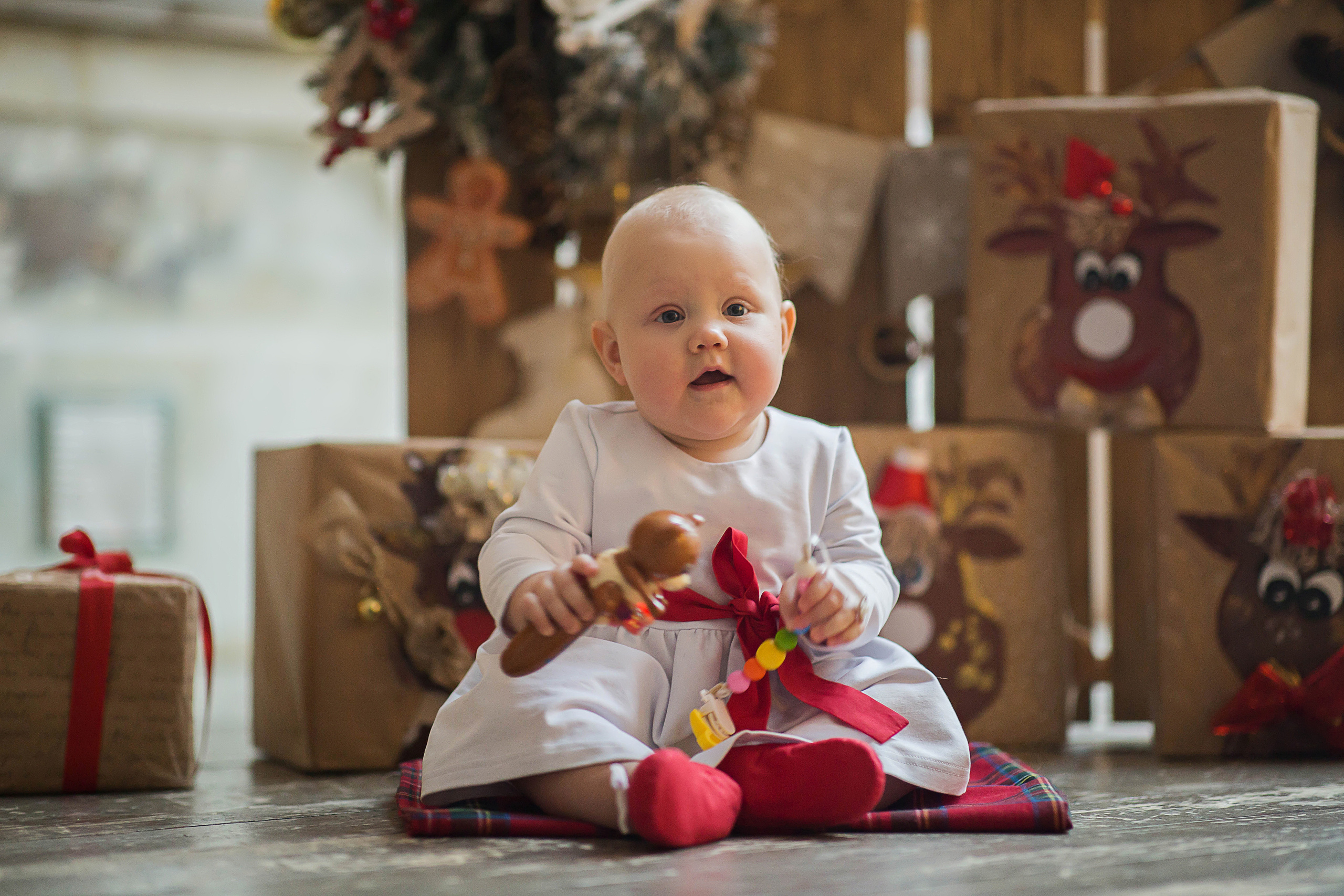 Новогодняя студийная фотосессия. Семейный и портретный фотограф в Москве Елена Флегант
