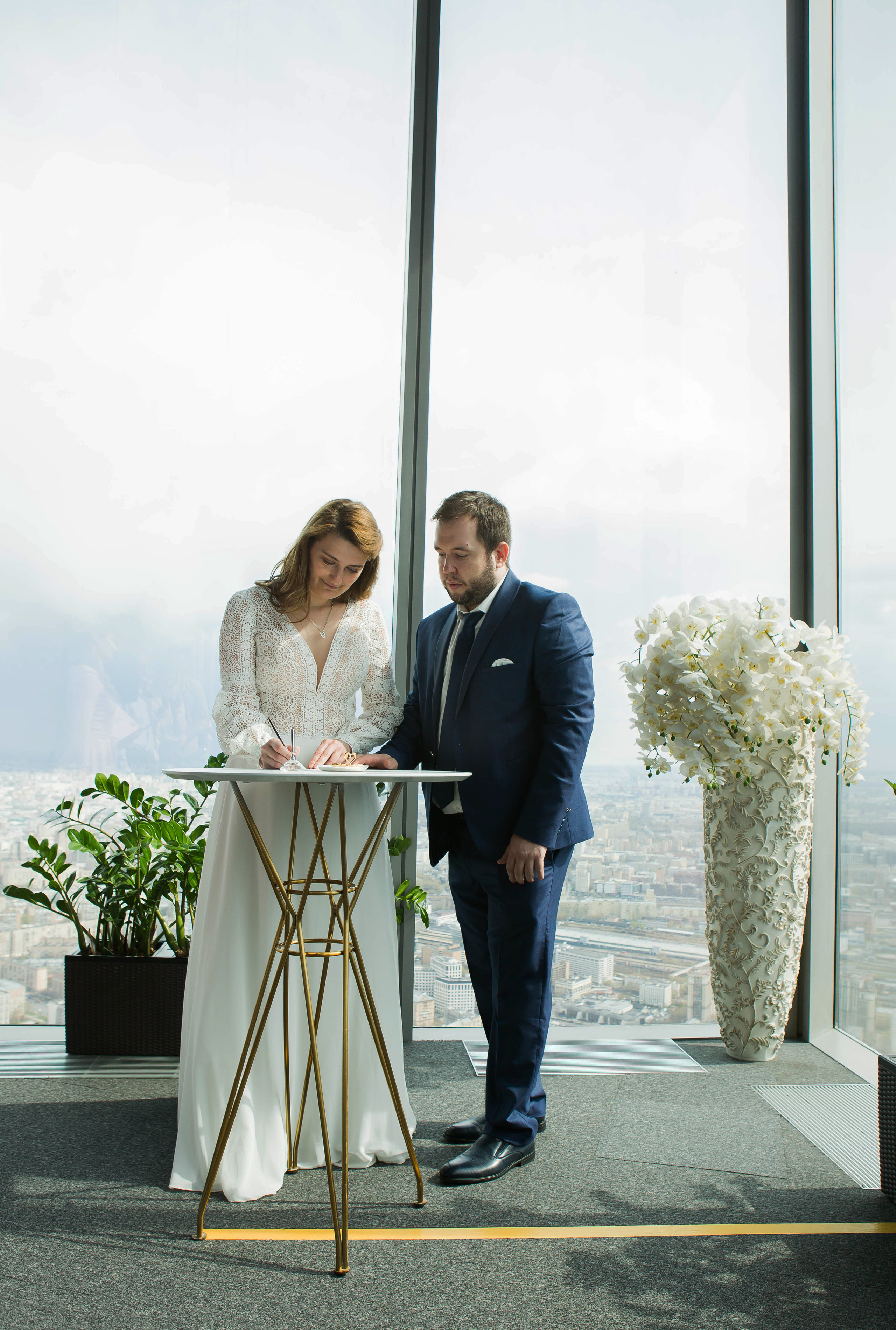 Свадьба в Москва-сити. Семейный и портретный фотограф в Москве Елена Флегант