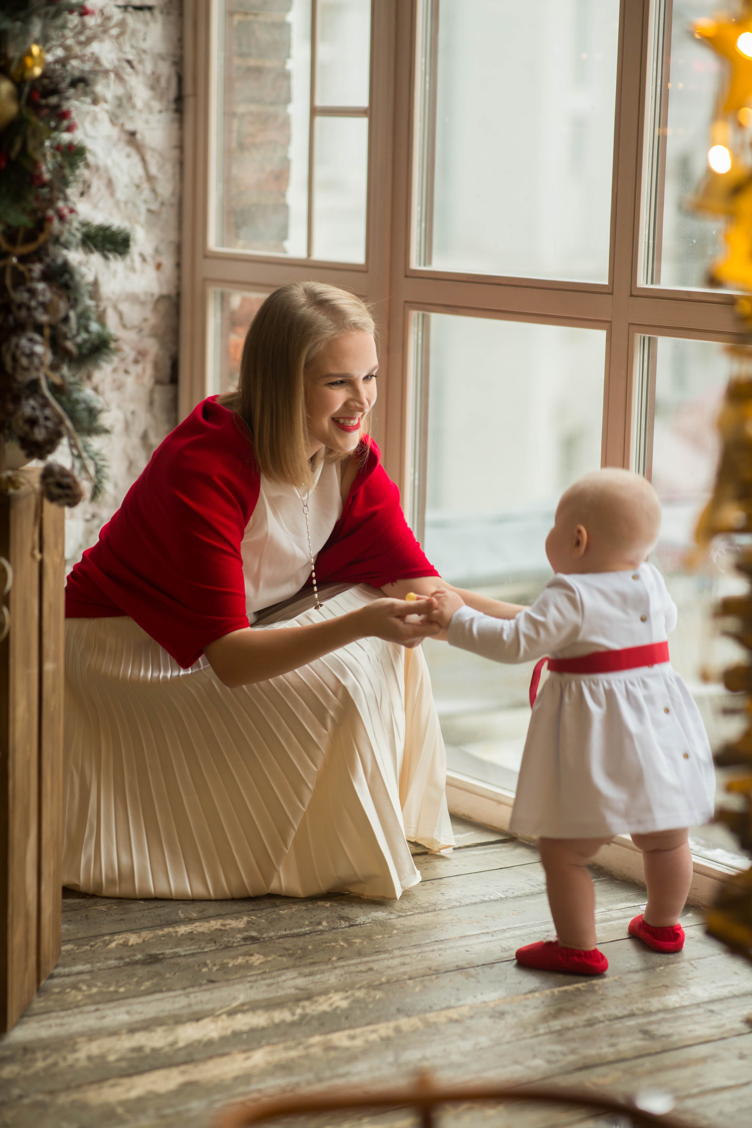 Новогодняя студийная фотосессия. Семейный и портретный фотограф в Москве Елена Флегант