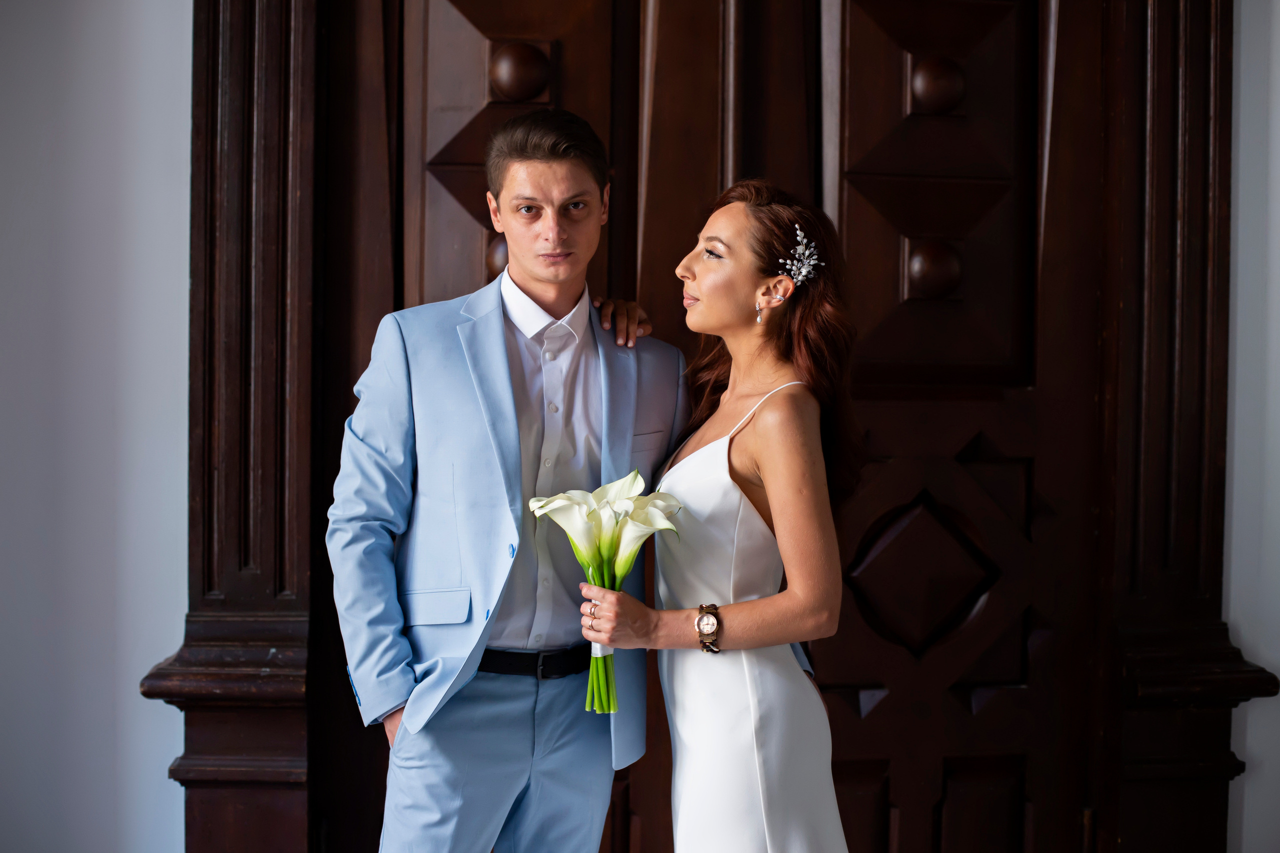 Свадебная съёмка в студии. Семейный и портретный фотограф в Москве Елена Флегант