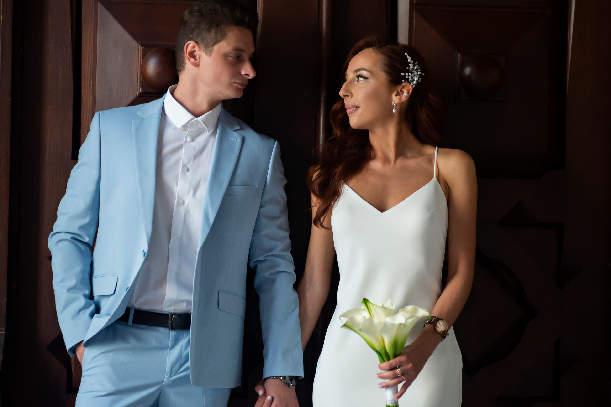 Свадебная съёмка в студии. Семейный и портретный фотограф в Москве Елена Флегант