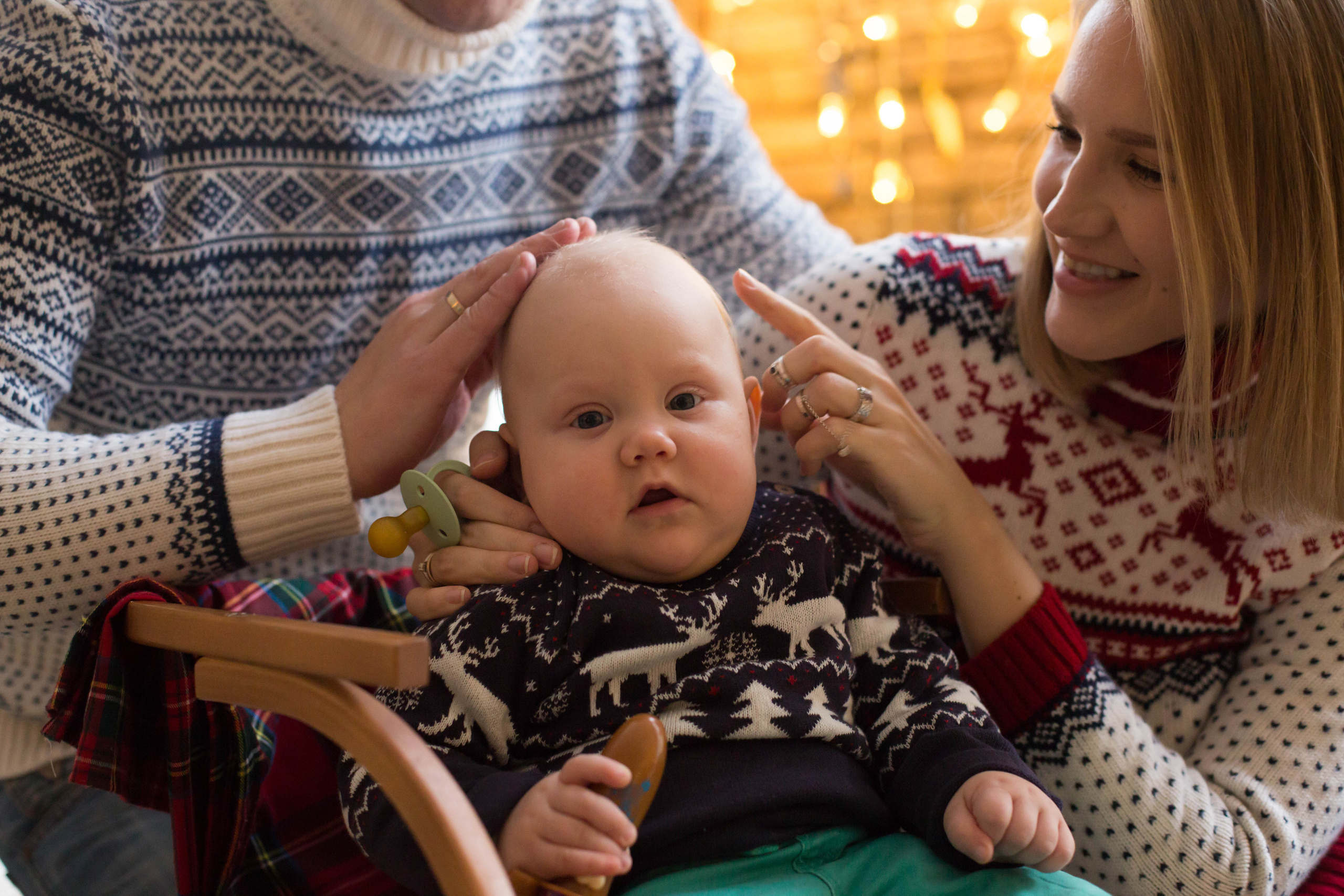 Новогодняя студийная фотосессия. Семейный и портретный фотограф в Москве Елена Флегант