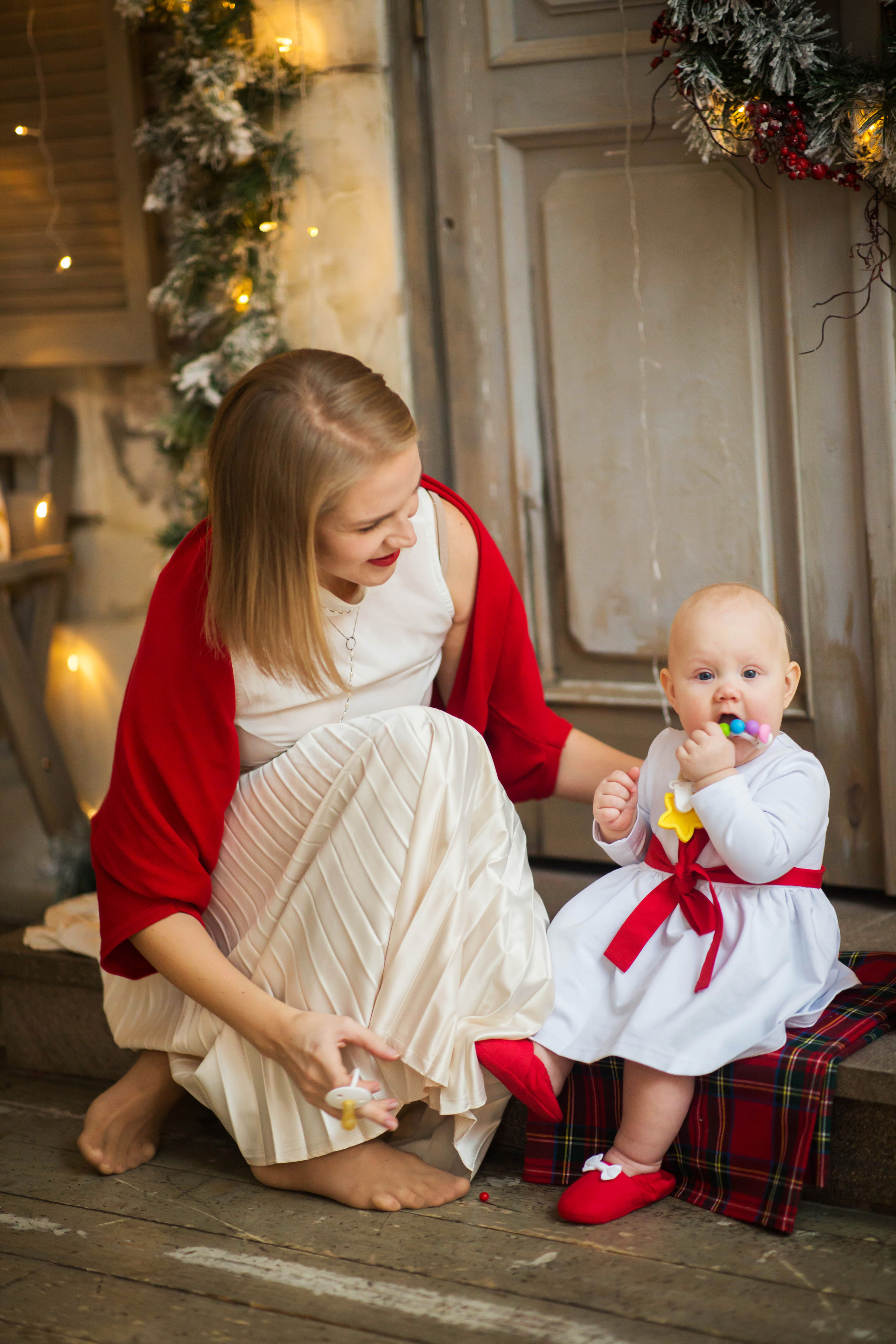 Новогодняя студийная фотосессия. Семейный и портретный фотограф в Москве Елена Флегант