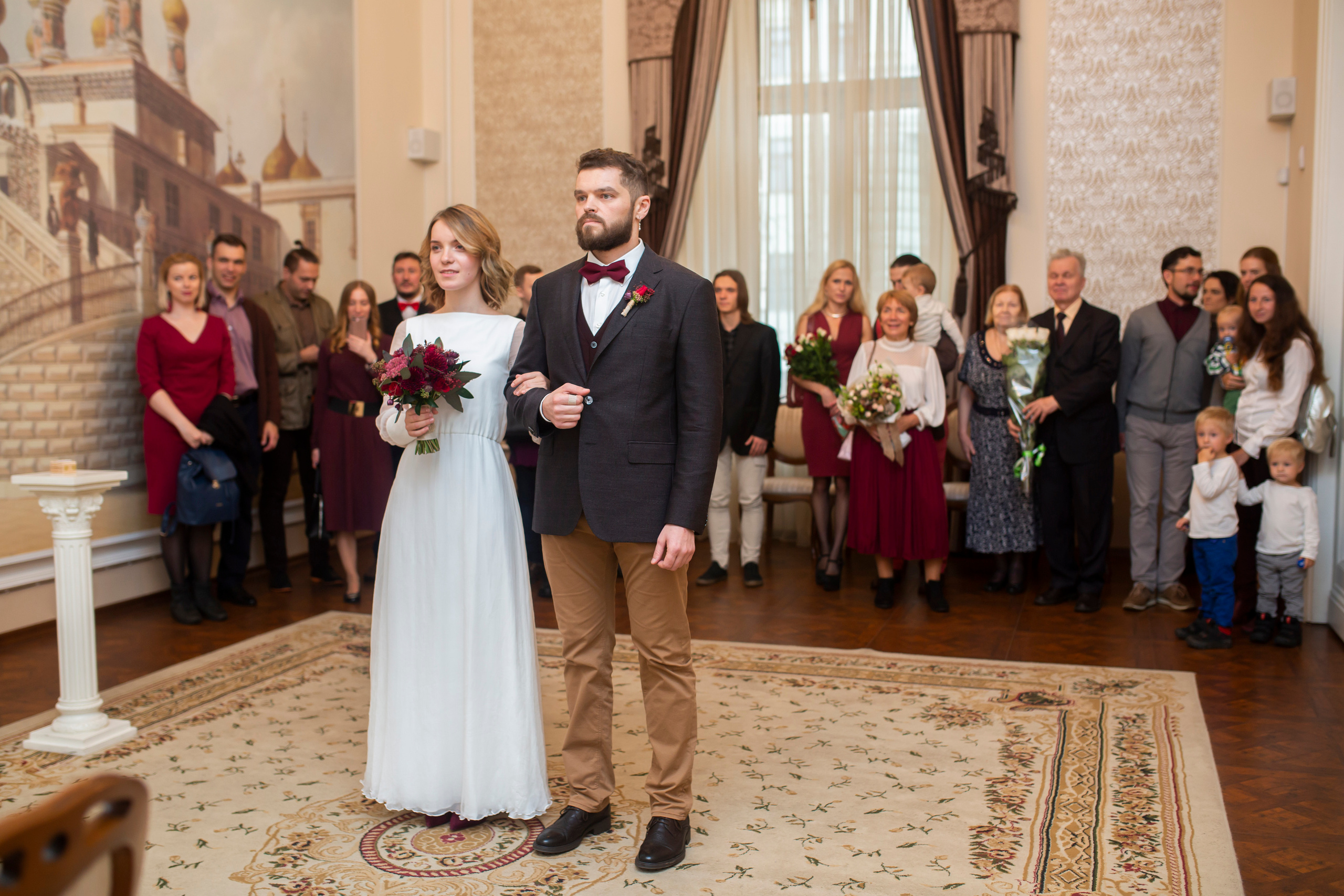 Фотография ЗАГСА Москвы молодожён