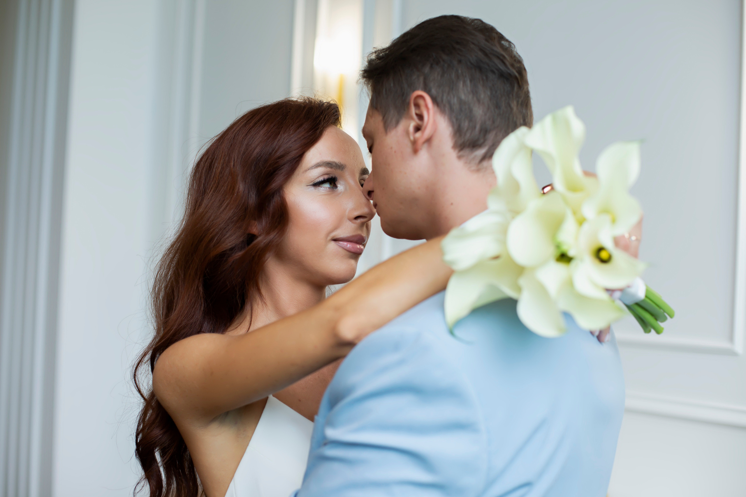 Свадебная съёмка в студии. Семейный и портретный фотограф в Москве Елена Флегант