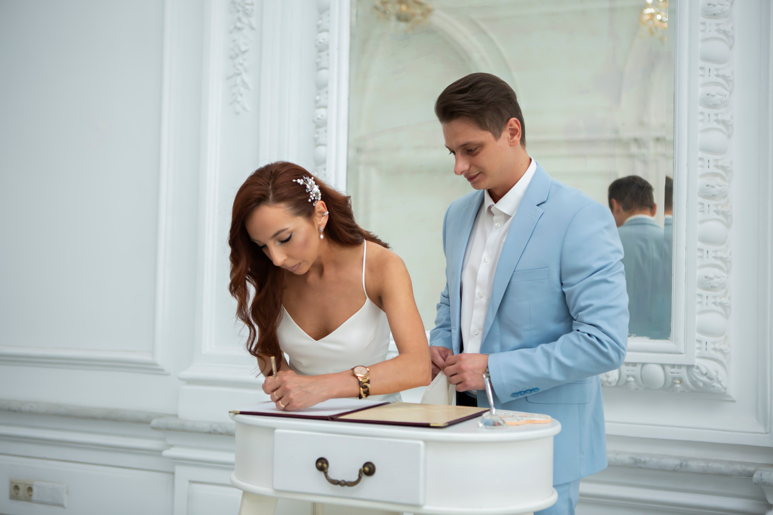 Свадебная съёмка в студии. Семейный и портретный фотограф в Москве Елена Флегант