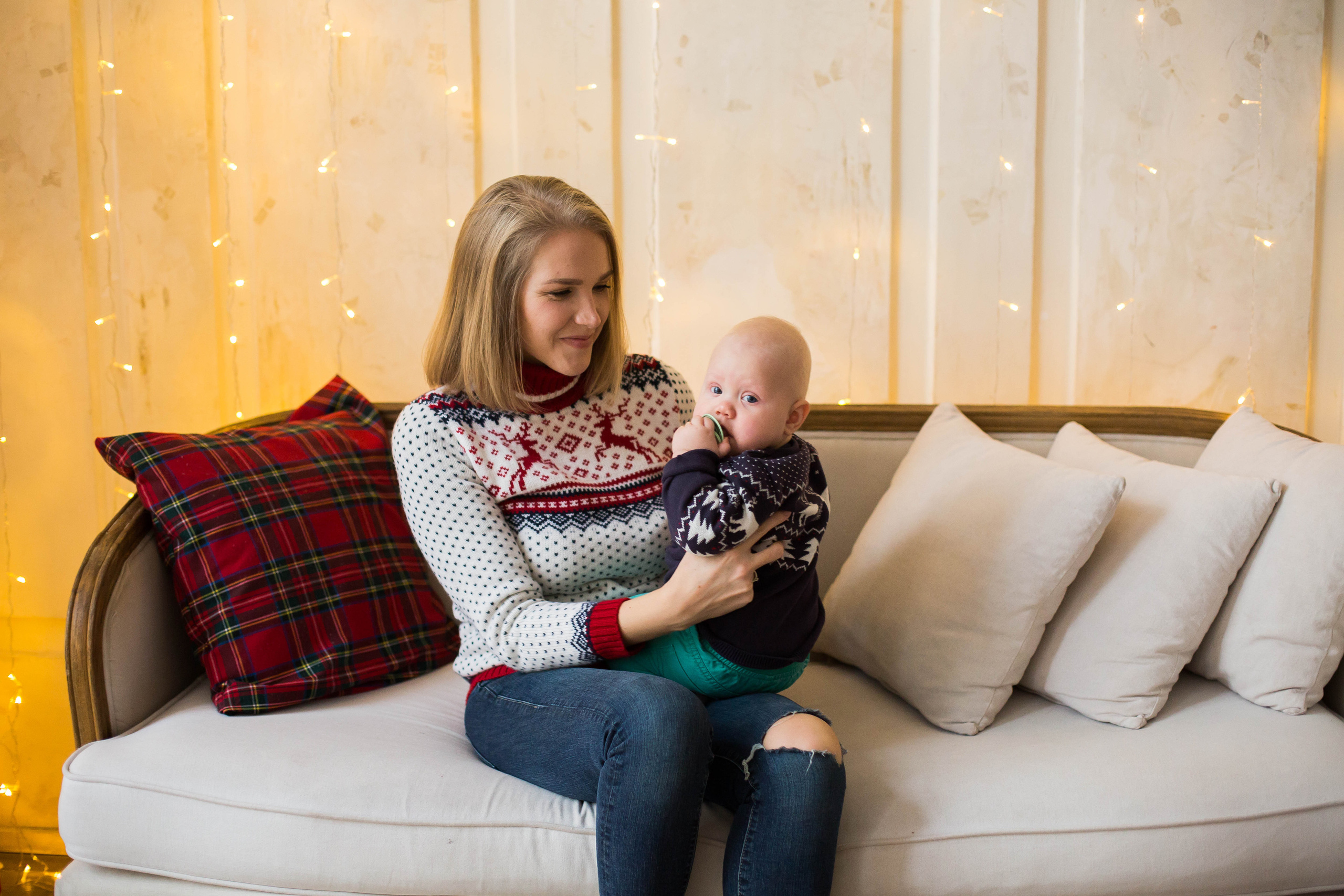 Новогодняя студийная фотосессия. Семейный и портретный фотограф в Москве Елена Флегант