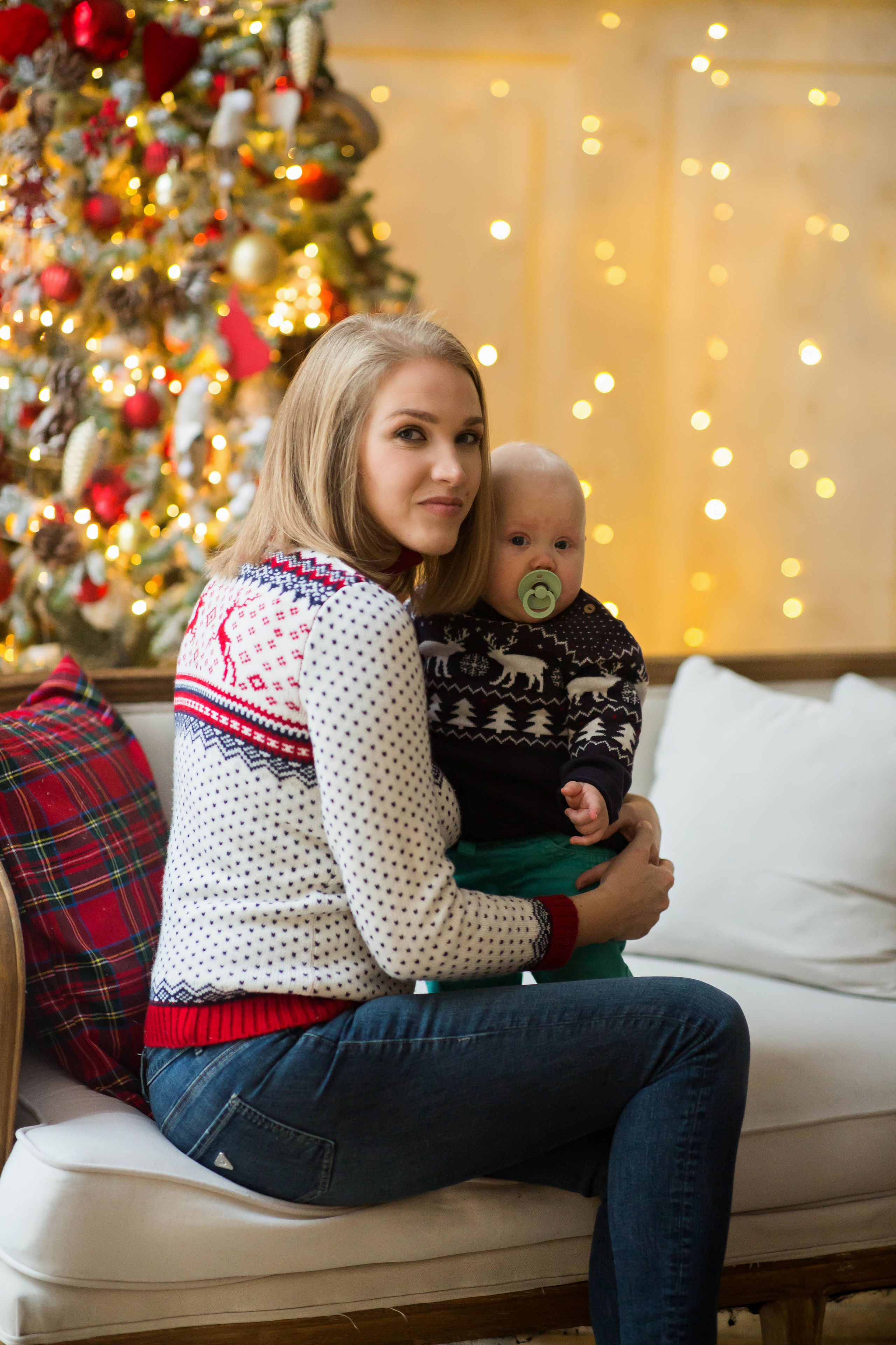 Новогодняя студийная фотосессия. Семейный и портретный фотограф в Москве Елена Флегант
