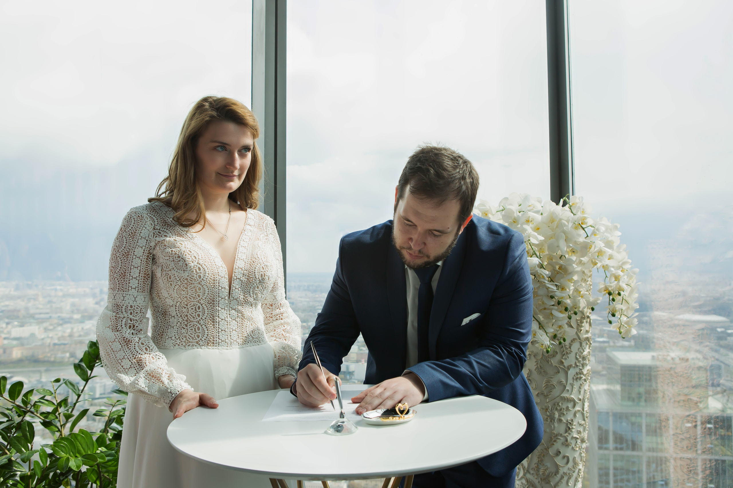 Свадьба в Москва-сити. Семейный и портретный фотограф в Москве Елена Флегант