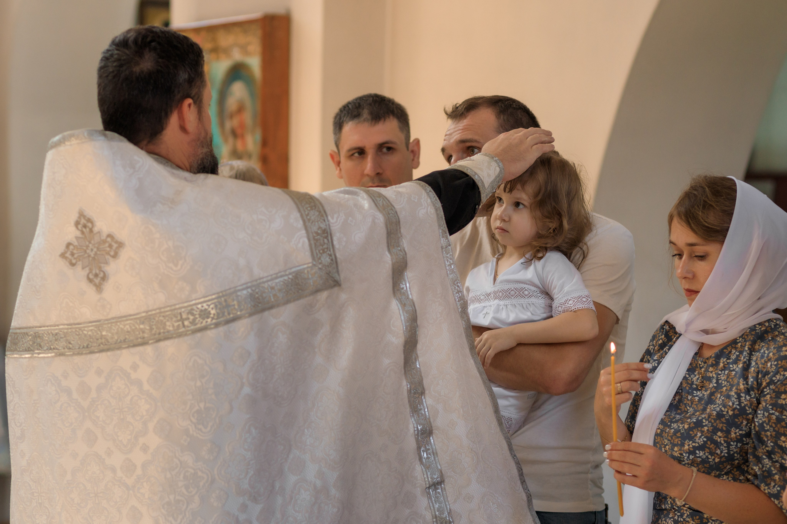 Крещение Илларии. Семейный и детский фотограф в Краснодаре Элона Литвинова