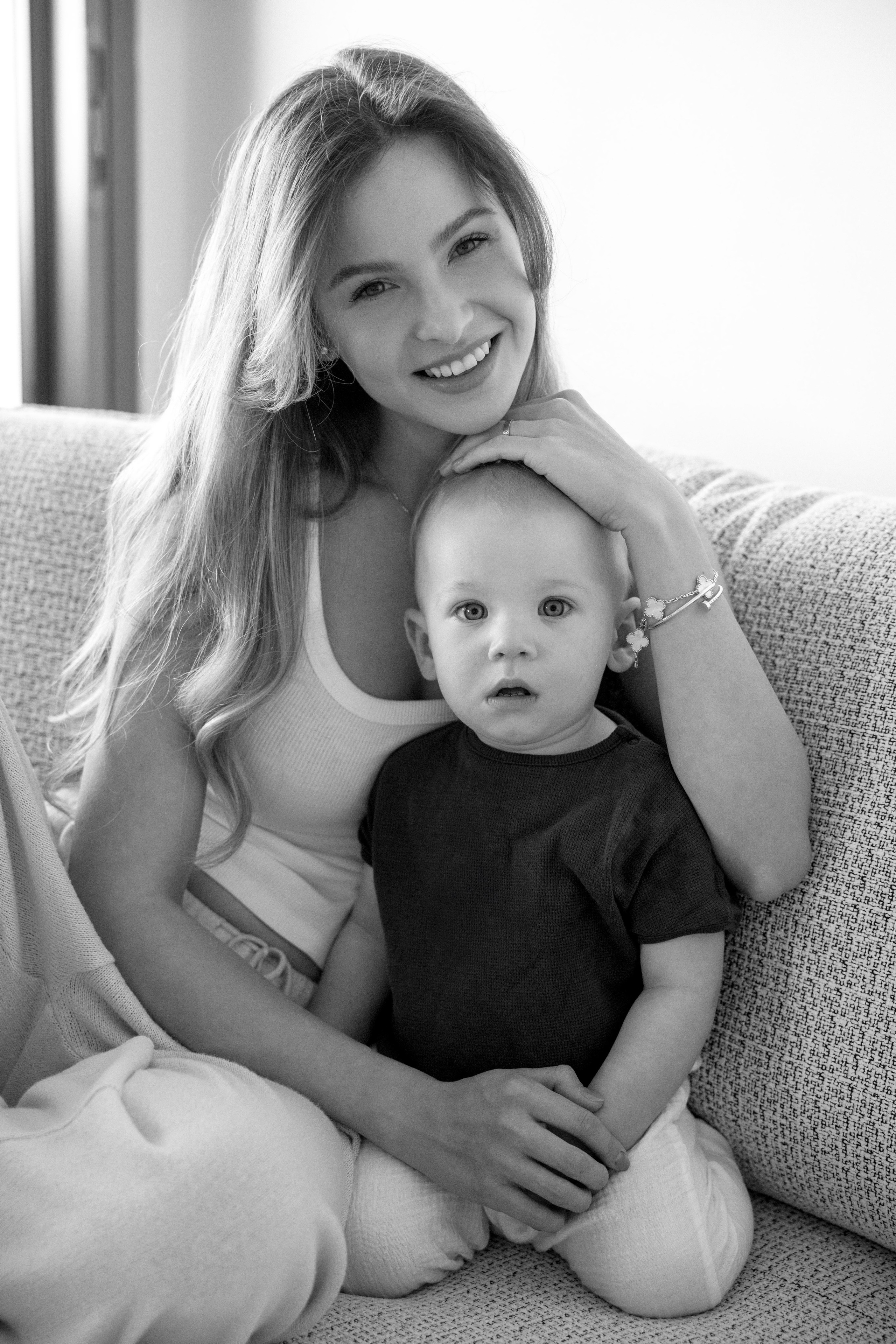 One year old at home. Wedding and family photographer