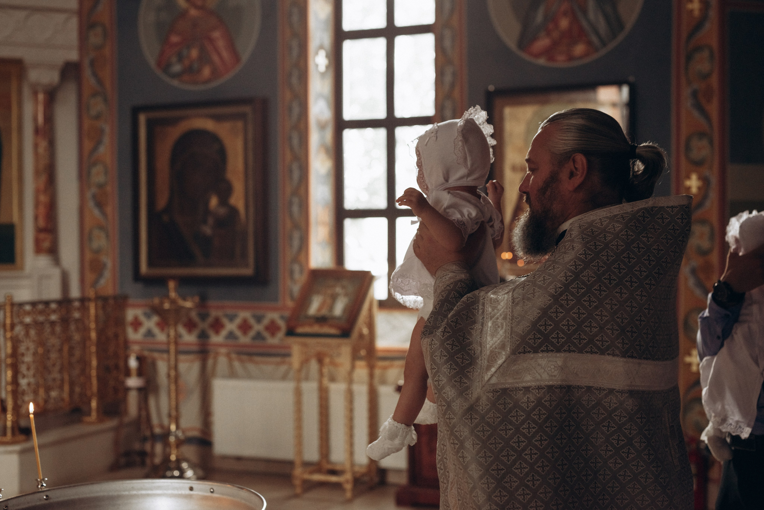 Крещение Ксении и Елизаветы. Фотограф новорождённых и семейный фотограф в Иваново Любовь Капранова