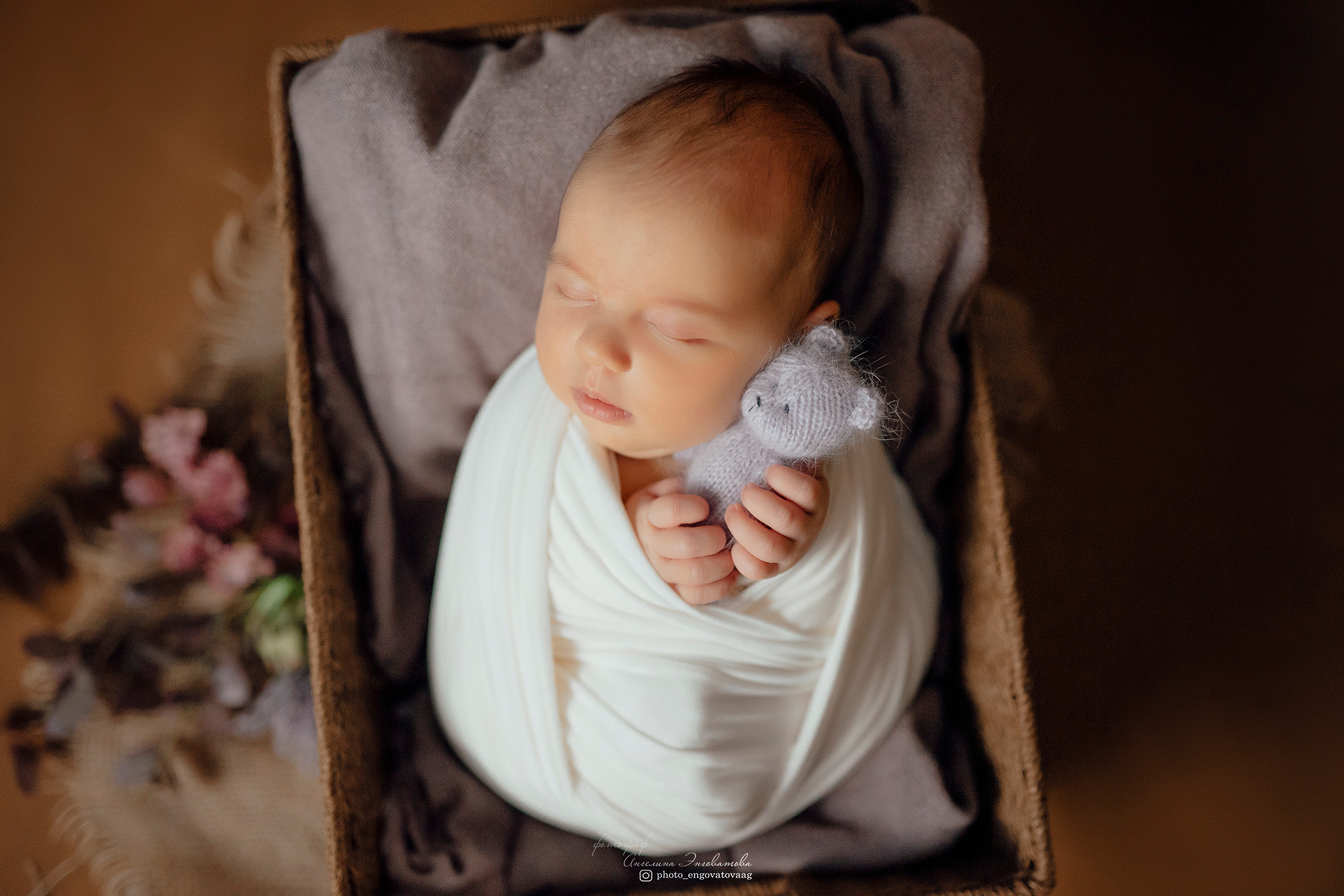 Кира 15 дней. Фотограф новорожденных в Москве Щелково и МО Ангелина Энговатова